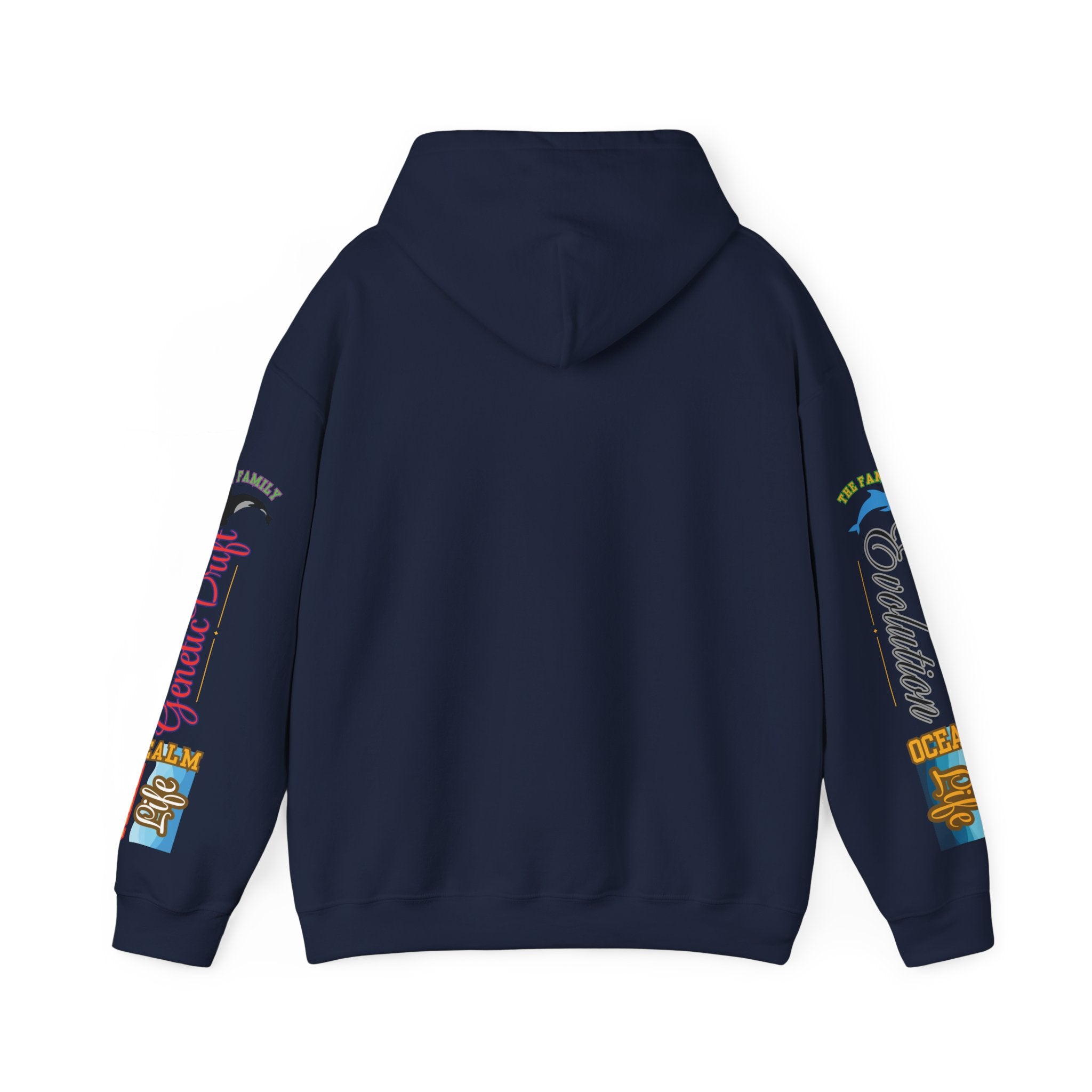 Ocean Marine Awareness Hooded Sweatshirt - Orcas & Dolphins