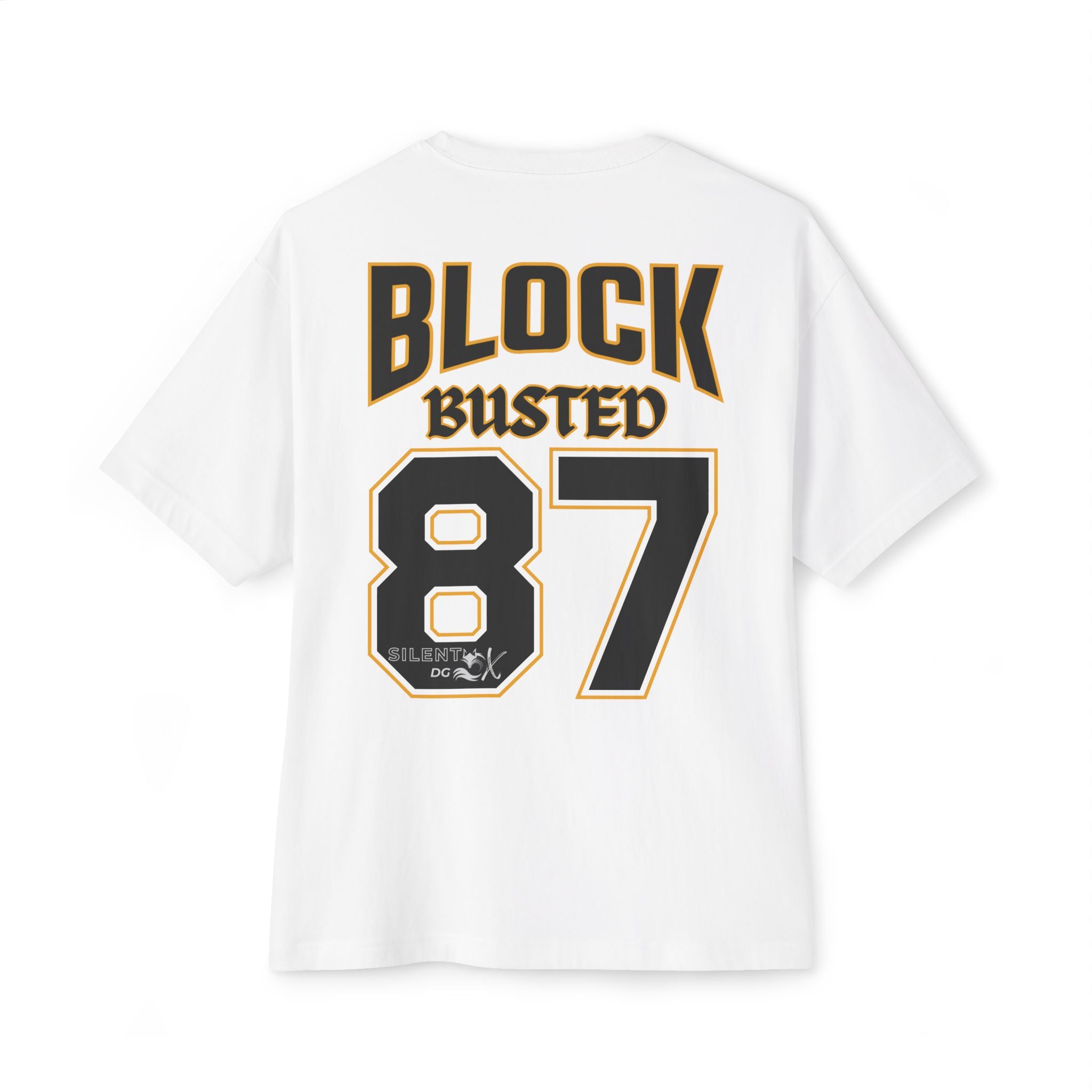 Old School 80's Oversized Casual Streetwear - 87 Block Busted