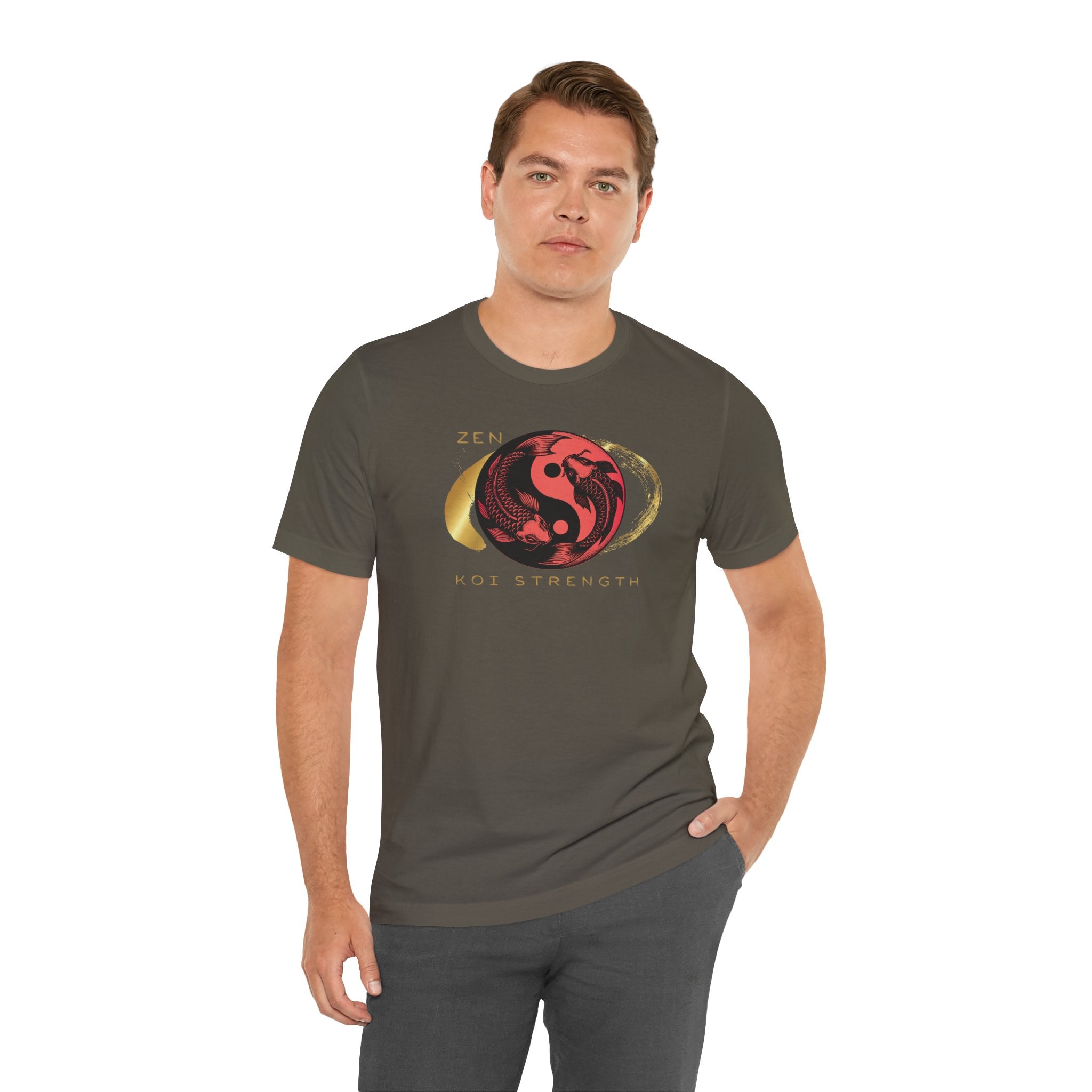 Empowering T-shirt - Zen Koi Collection Red, Colors of Meaning