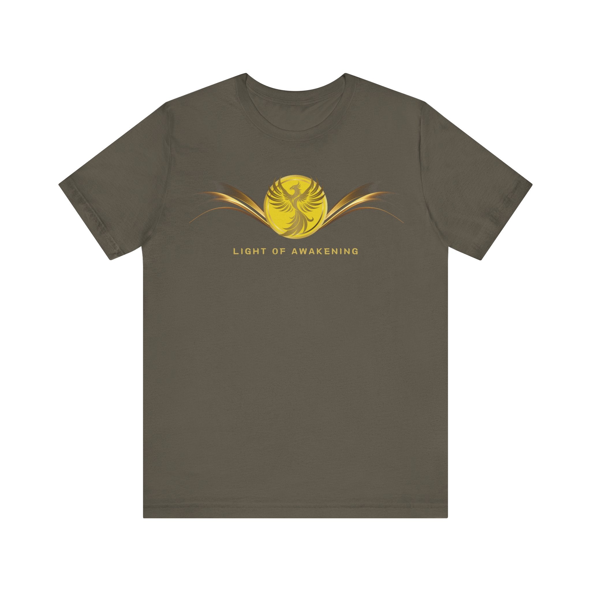Empowering T-shirt - Zen Phoenix Collection Yellow Awakening