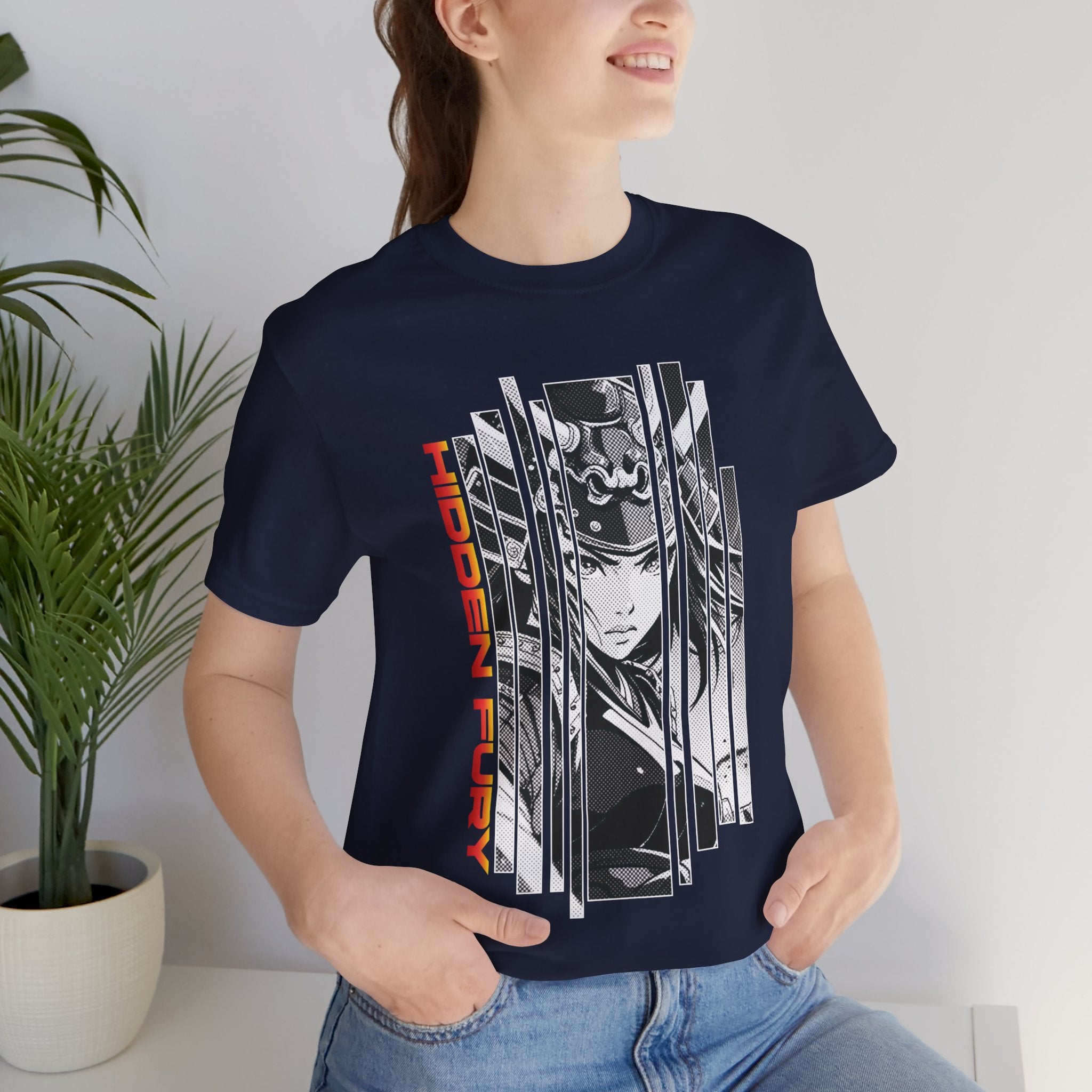Anime Girl Warrior T-shirt - Hidden Fury