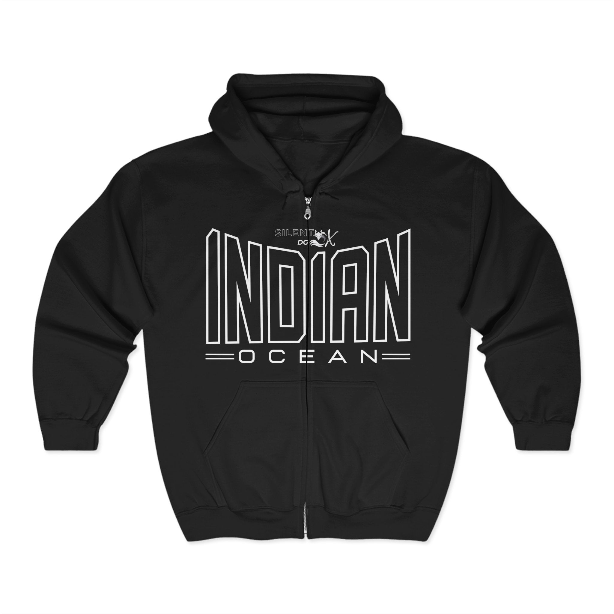 5 Oceans Hoodie Zipper Collection - Indian Ocean Soul Current