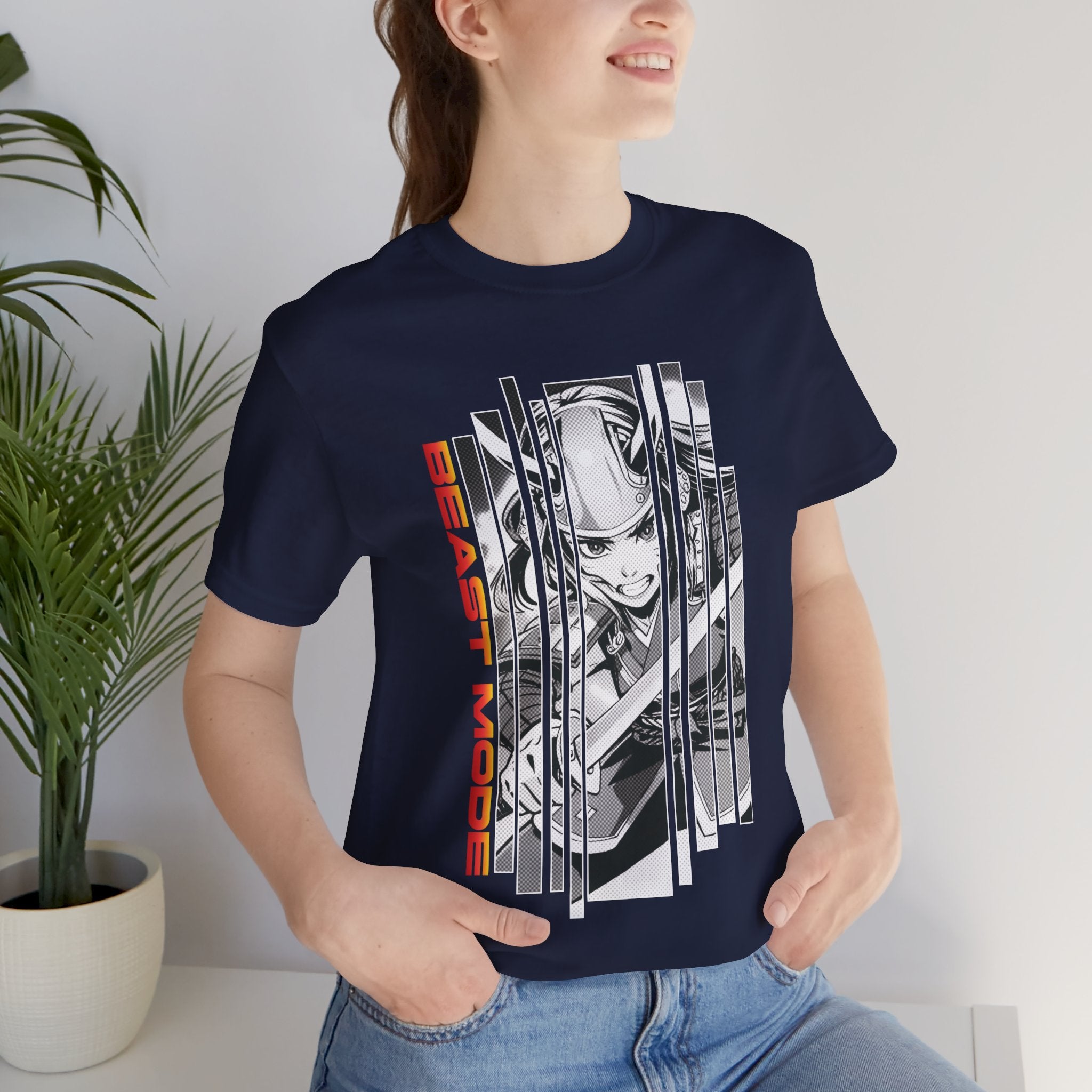 Anime Girl Warrior T-shirt - Beast Mode