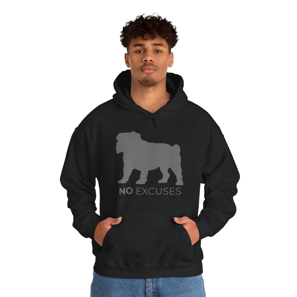 Animal Attitude Hoodie Line - No Excuses Dog