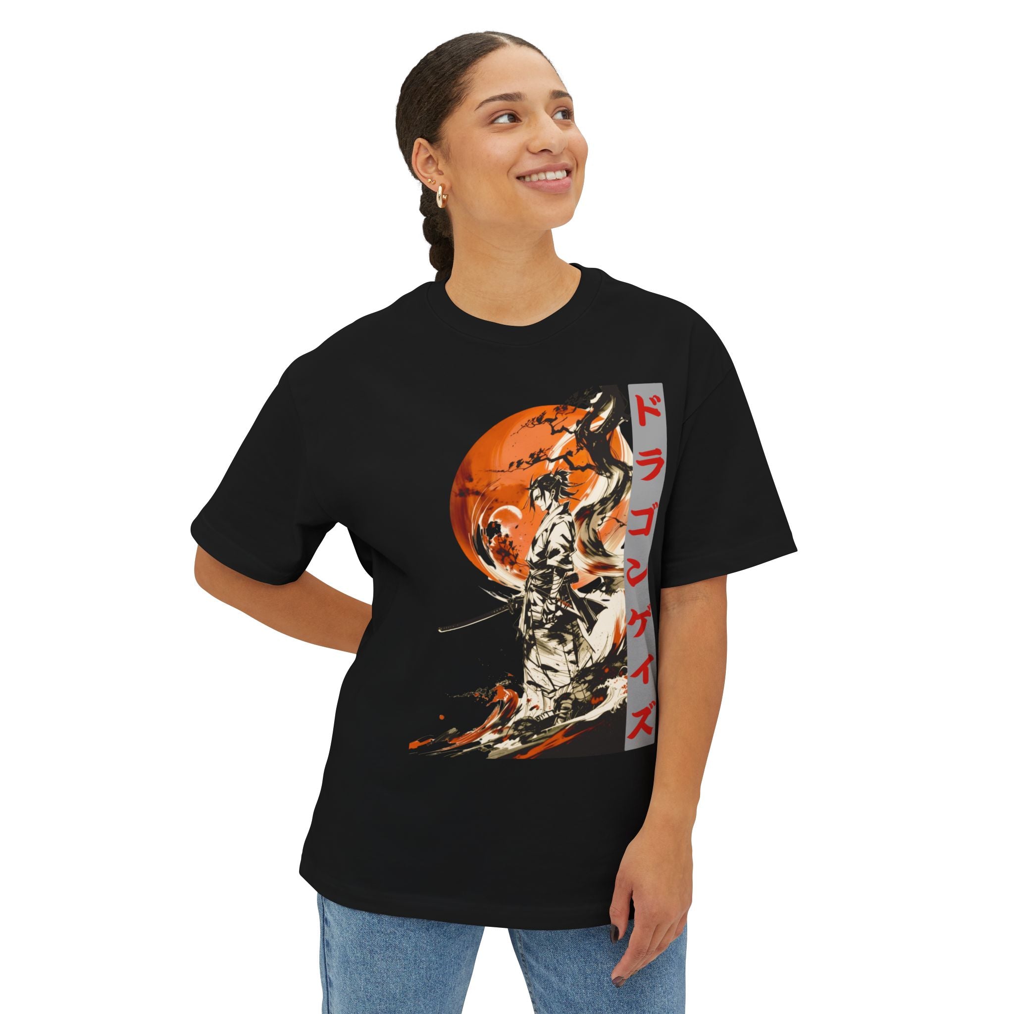 Anime Design Oversize T-shirt - SF Dragon Gaze