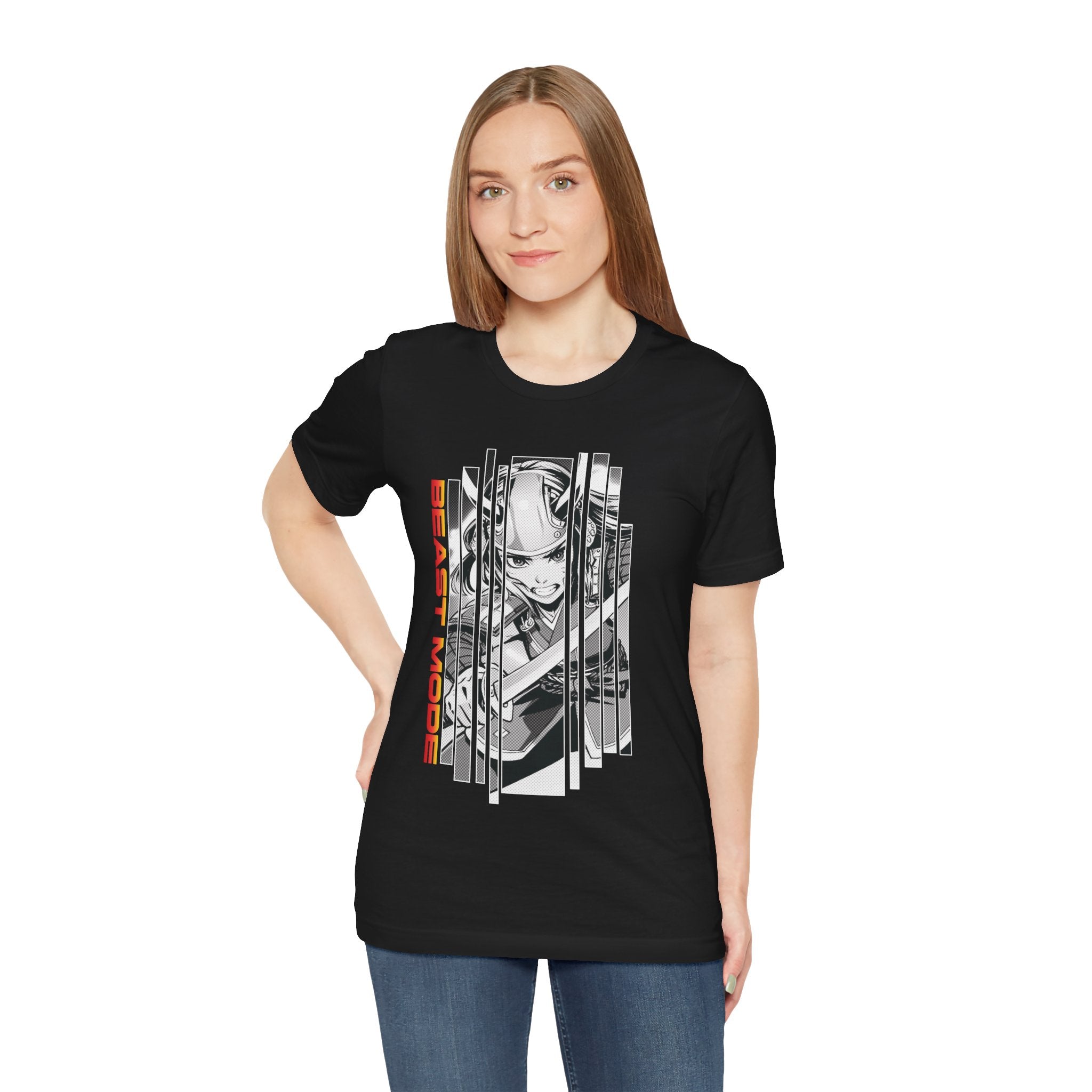 Anime Girl Warrior T-shirt - Beast Mode