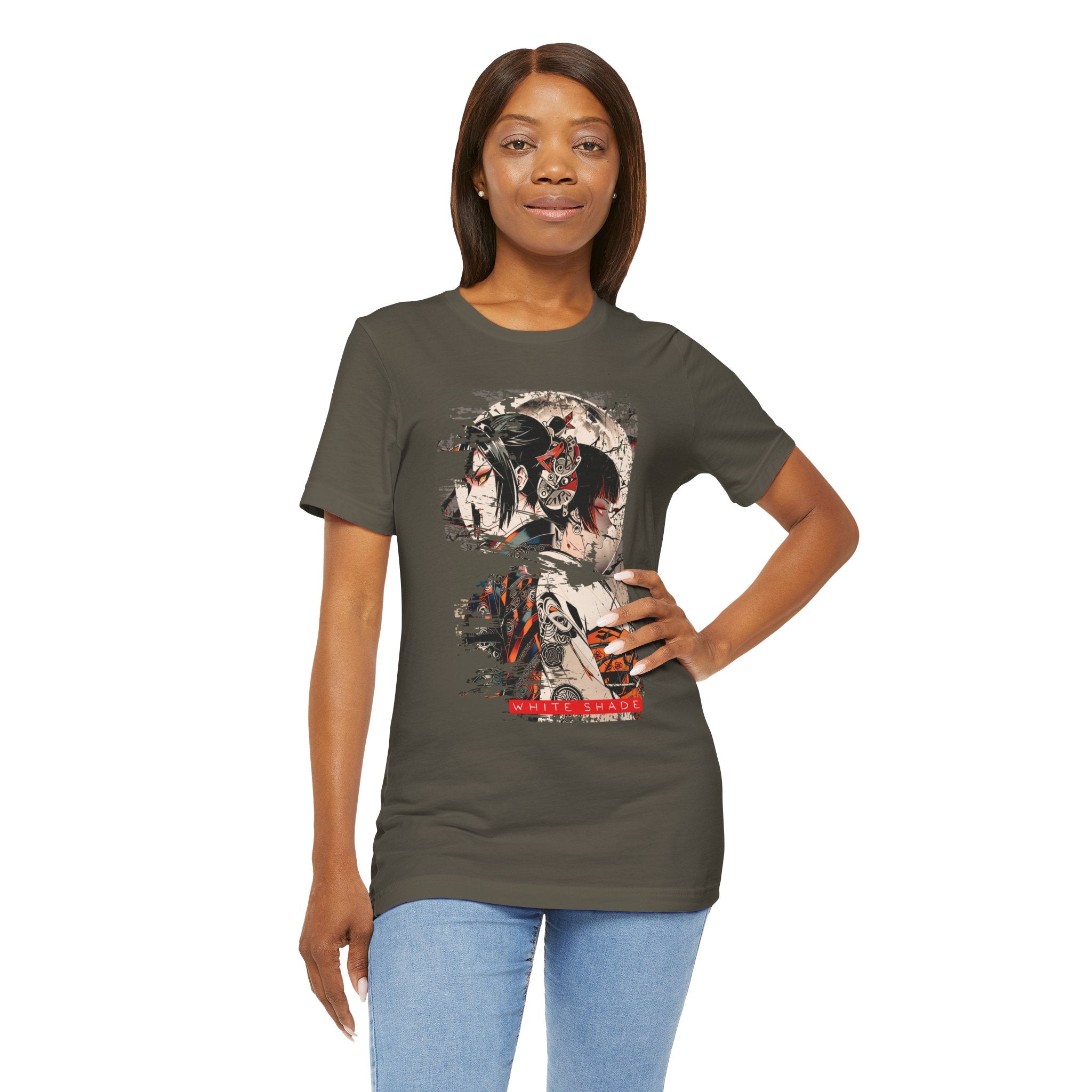 Anime Moon T-Shirt - White Shade Tee