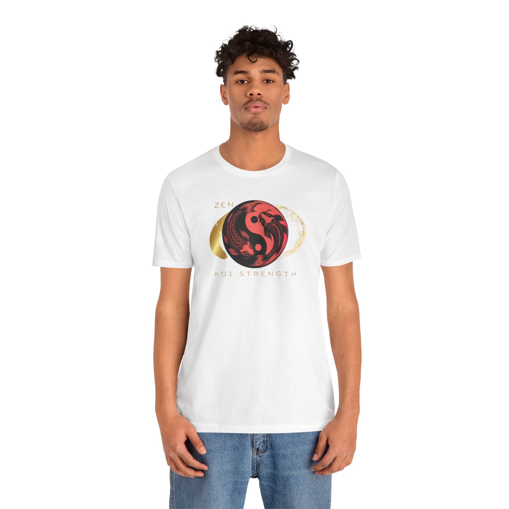 Empowering T-shirt - Zen Koi Collection Red, Colors of Meaning