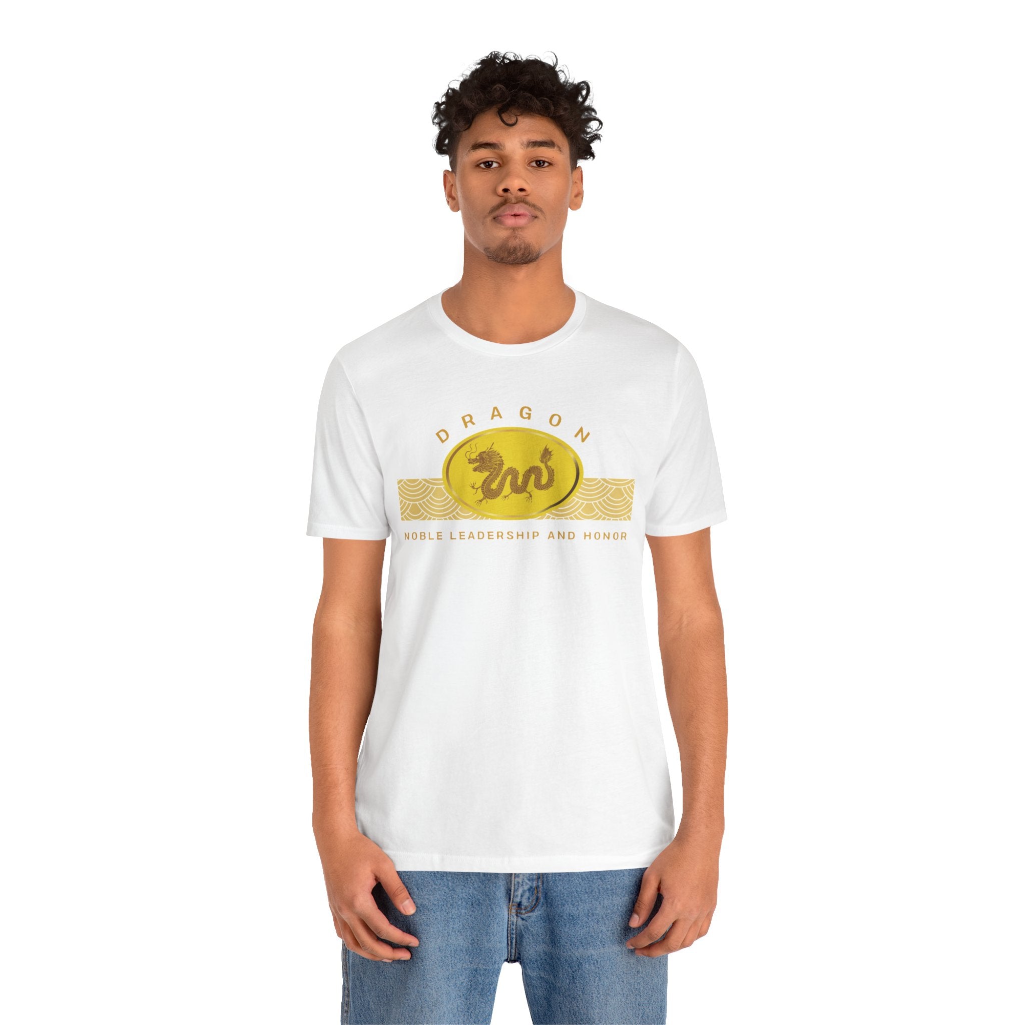 Empowering T-shirt - Zen Dragon Collection Yellow Noble
