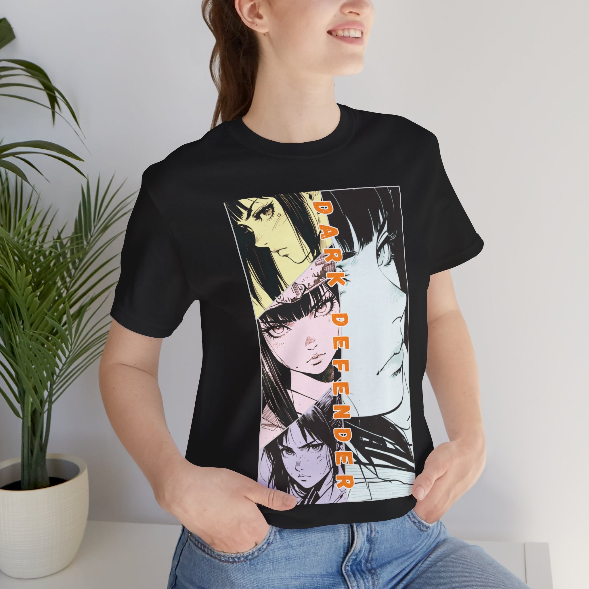 Anime Silent Hero T-shirt - Dark Defender
