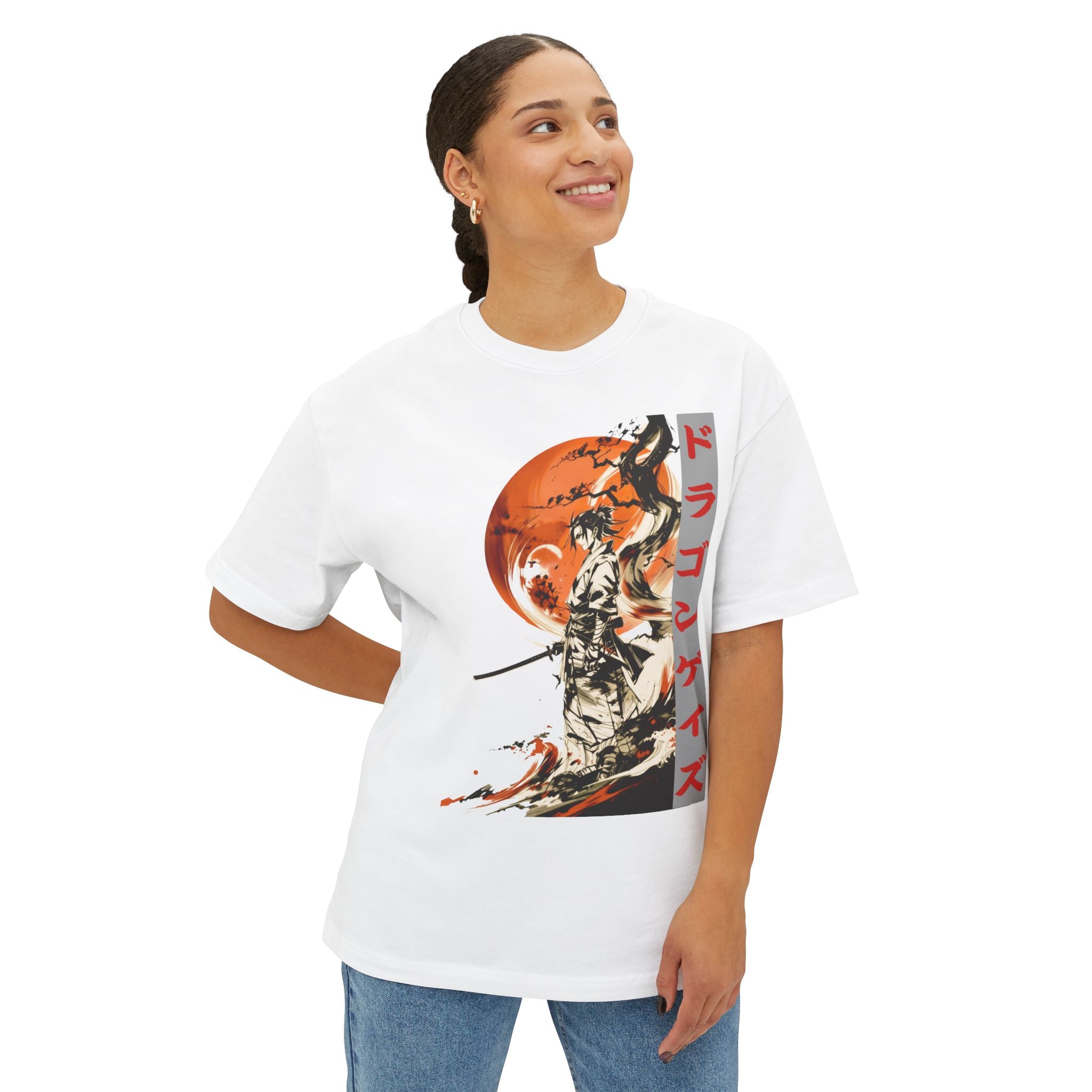 Anime Design Oversize T-shirt - SF Dragon Gaze
