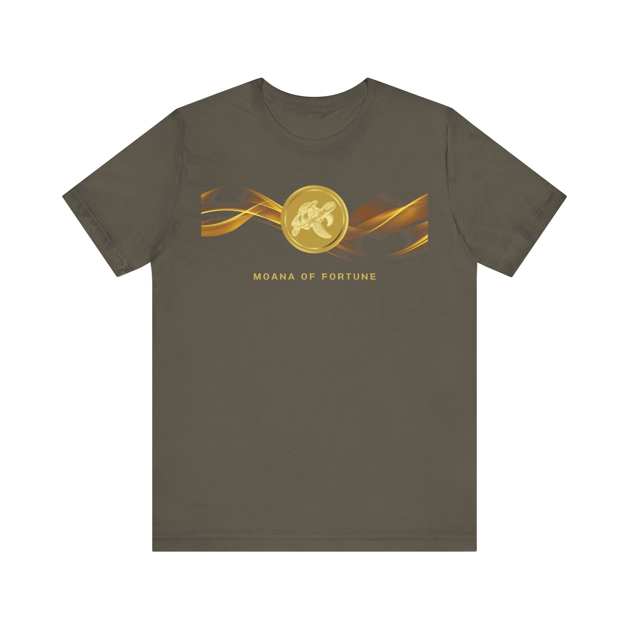Empowering T-shirt - Zen Turtle Collection Gold Fortune