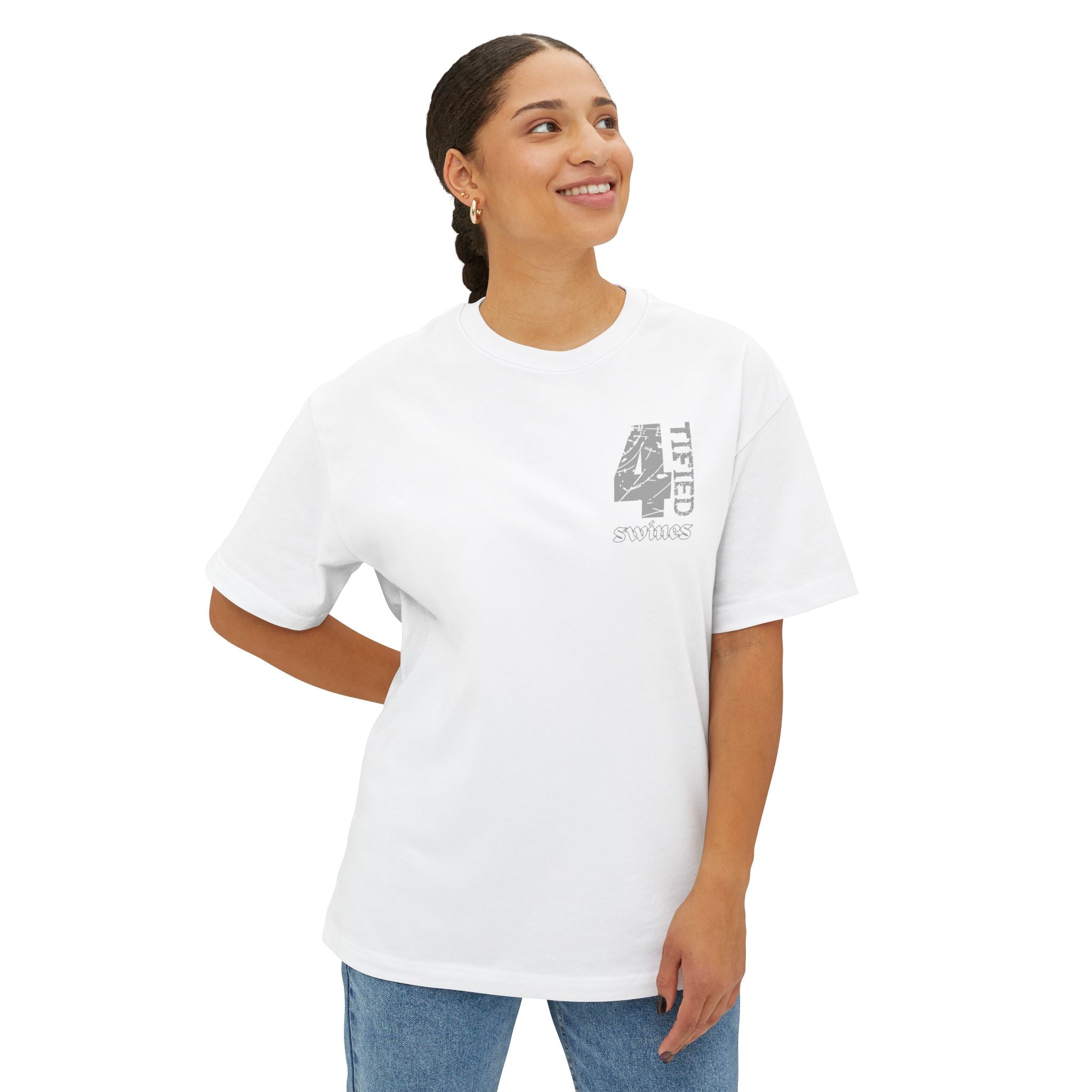 Anime Design Oversize T-shirt - 4tified Swines Collection - It Brought Friends