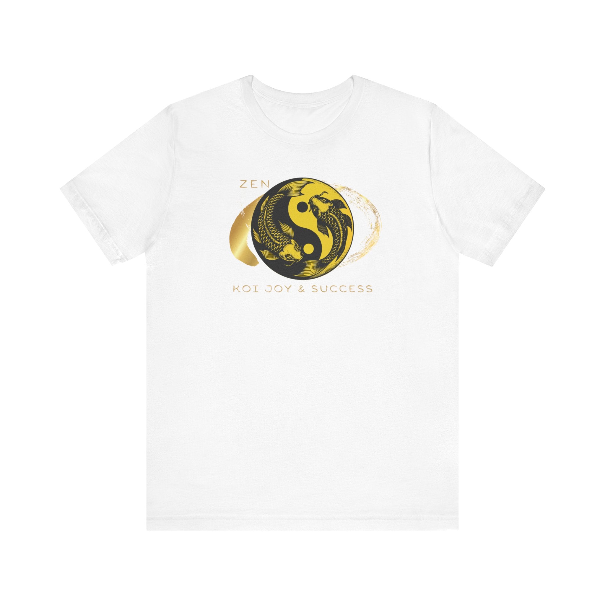 Empowering T-shirt - Zen Koi Collection Yellow, Colors of Meaning