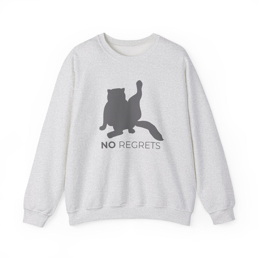 Animal Attitude Sweatshirt Line - No Regrets Cat