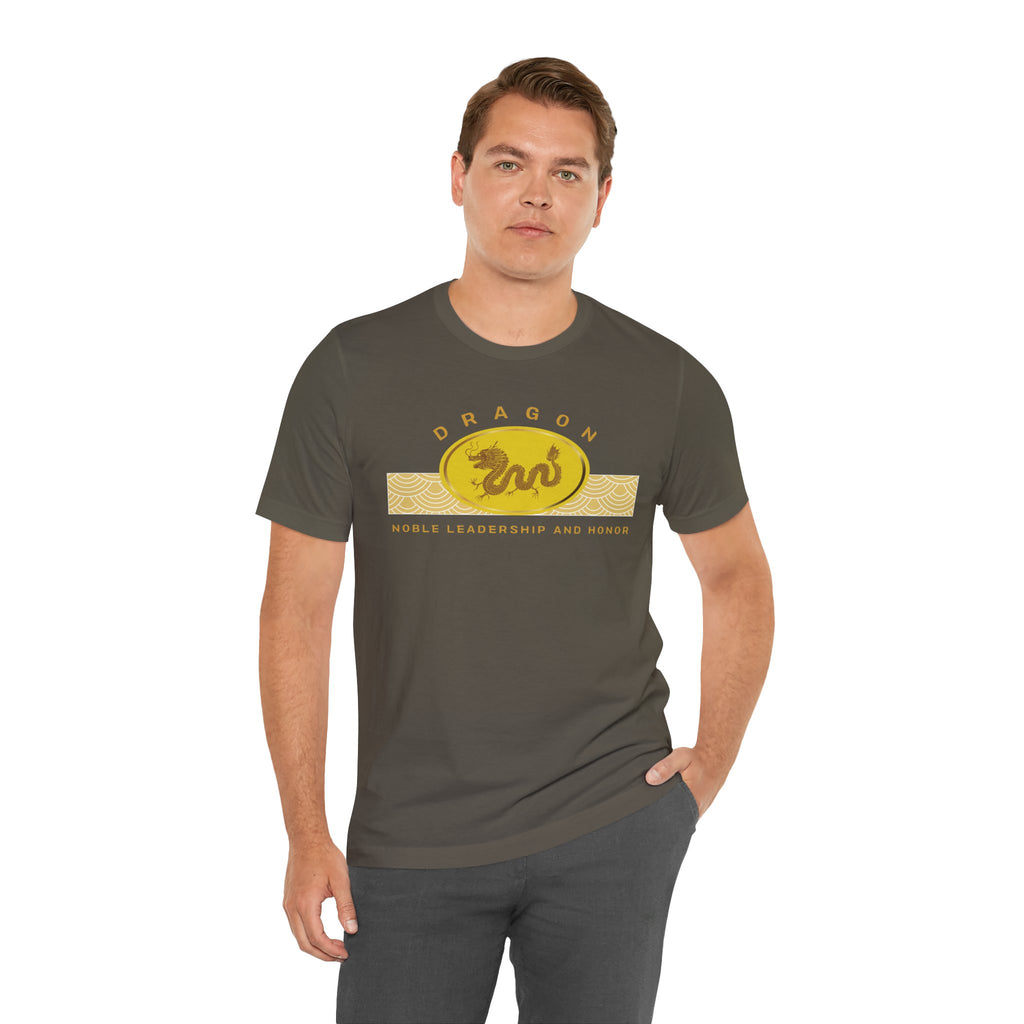 Empowering T-shirt - Zen Dragon Collection Yellow Noble