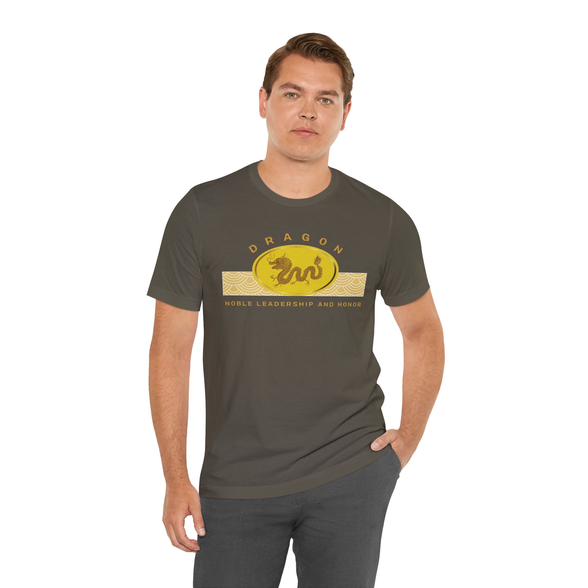 Empowering T-shirt - Zen Dragon Collection Yellow Noble