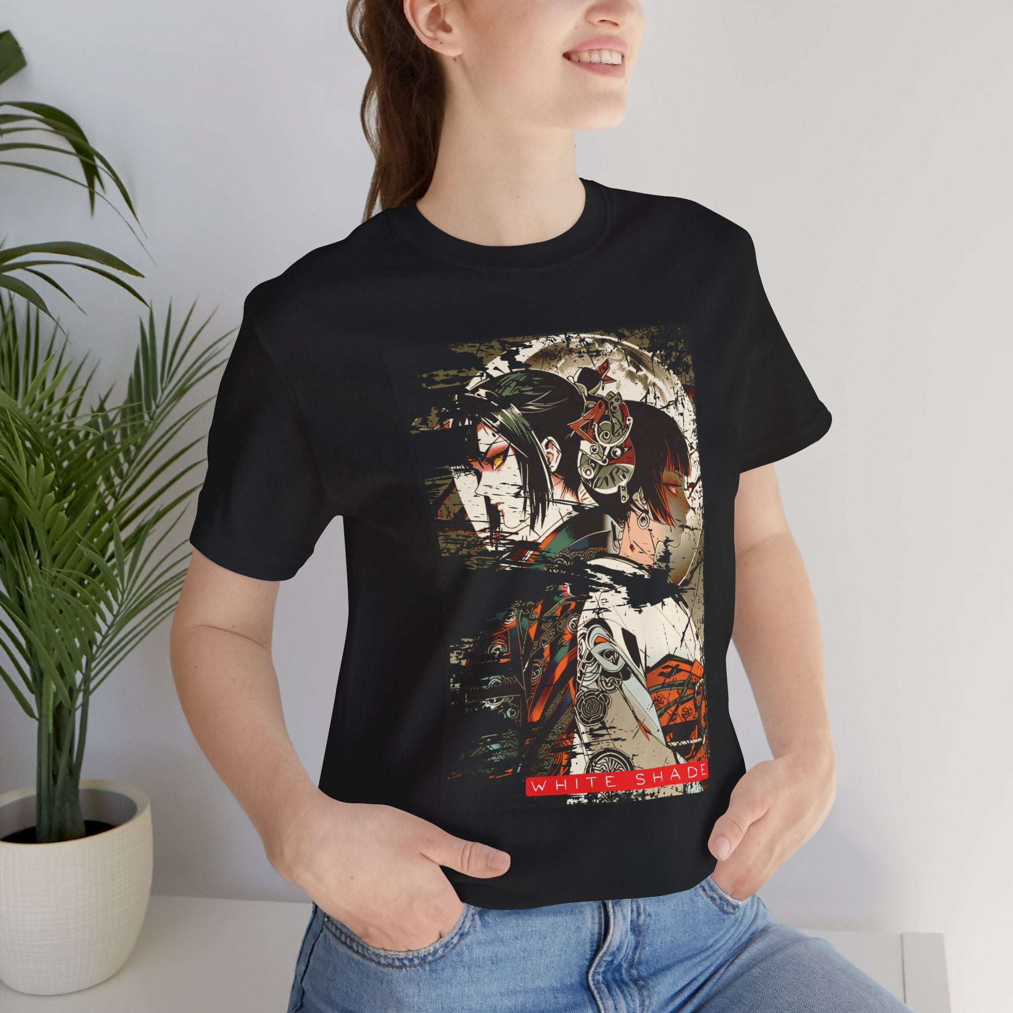 Anime Moon T-Shirt - White Shade Tee