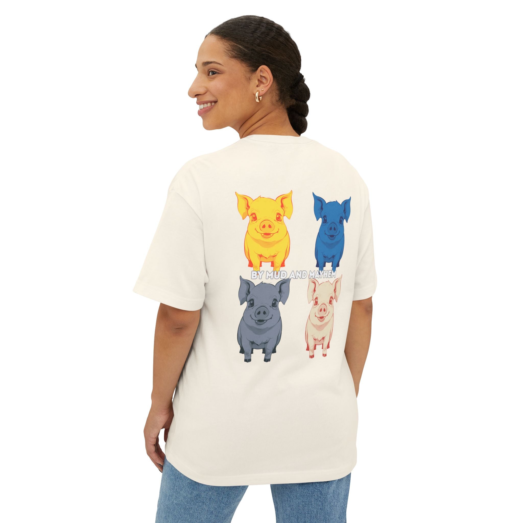 Anime Design Oversize T-shirt - 4tified Swines Collection - By Mud And Mayhem