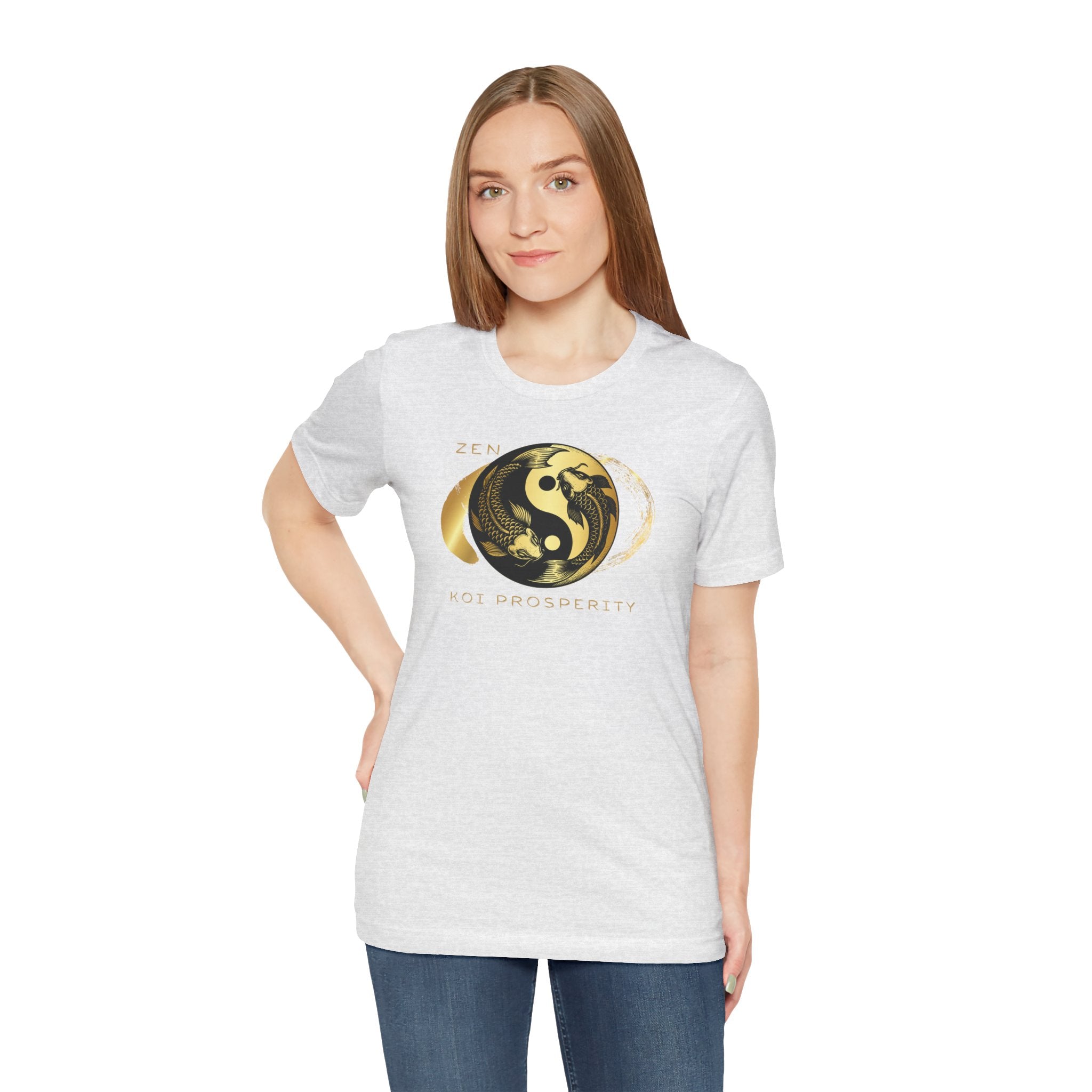 Empowering T-shirt - Zen Koi Collection Gold, Colors of Meaning