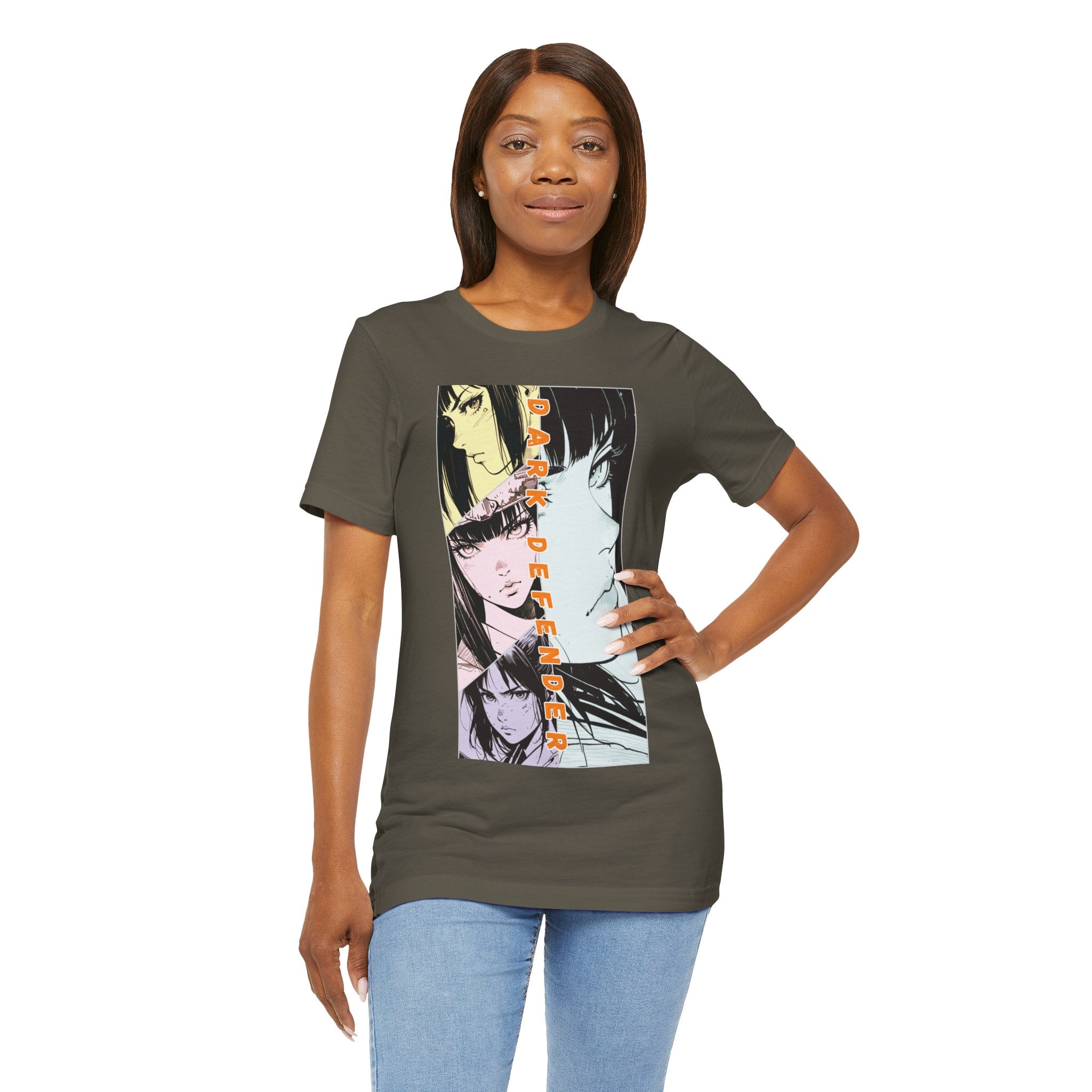 Anime Silent Hero T-shirt - Dark Defender
