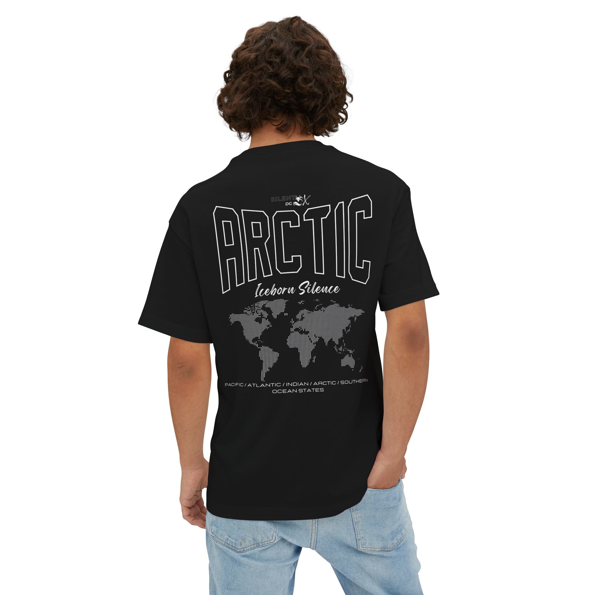 5-Oceans Collection Casual Streetwear Tee - Arctic Ocean Iceborn Silence