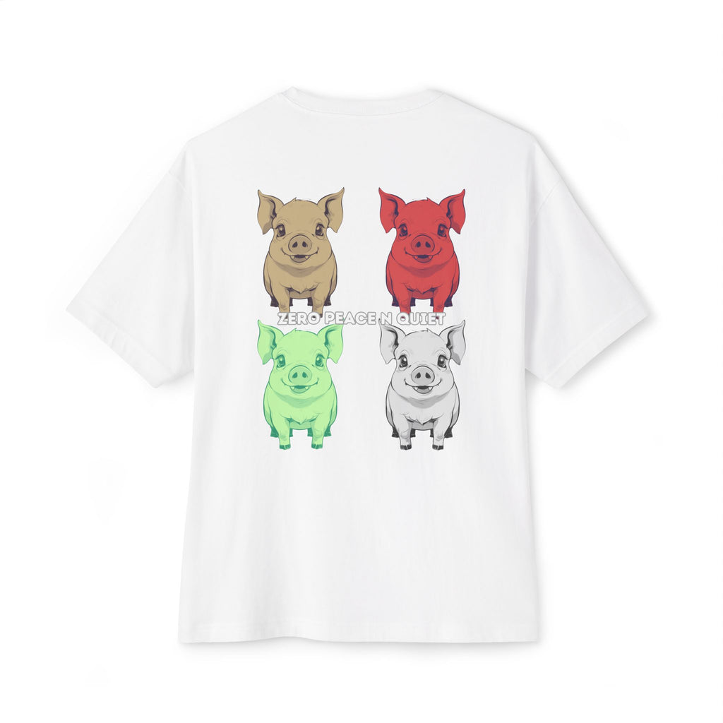 Anime Design Oversize T-shirt - 4tified Swines Collection - Zero Peace n Quiet