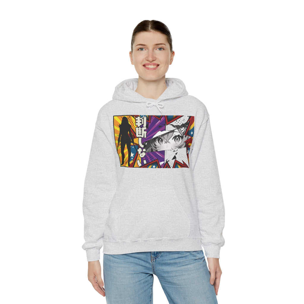 Hooded Sweatshirt Comic - Don't Judge