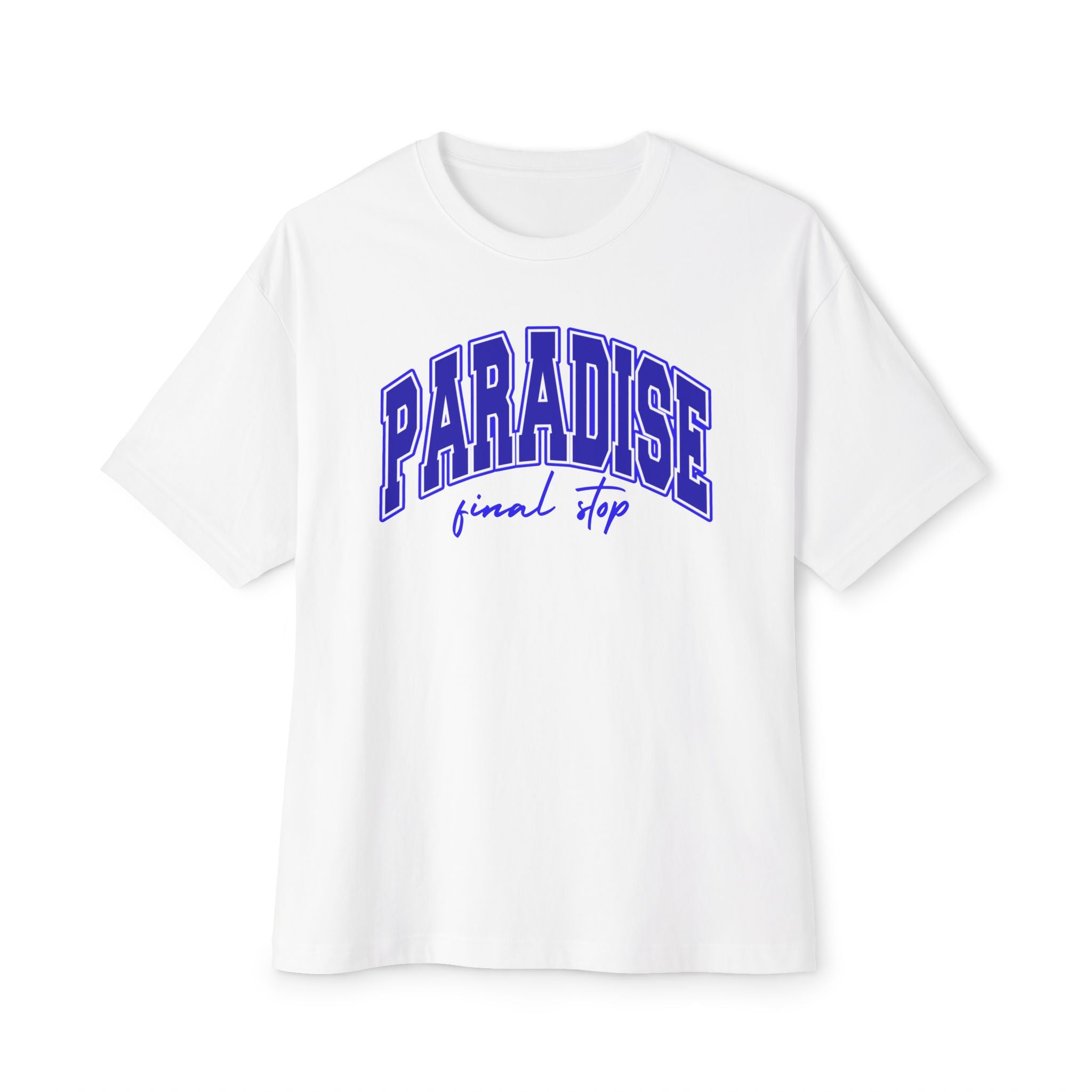 Higher Ground Blue Box-Tee Line - Paradise Final Stop