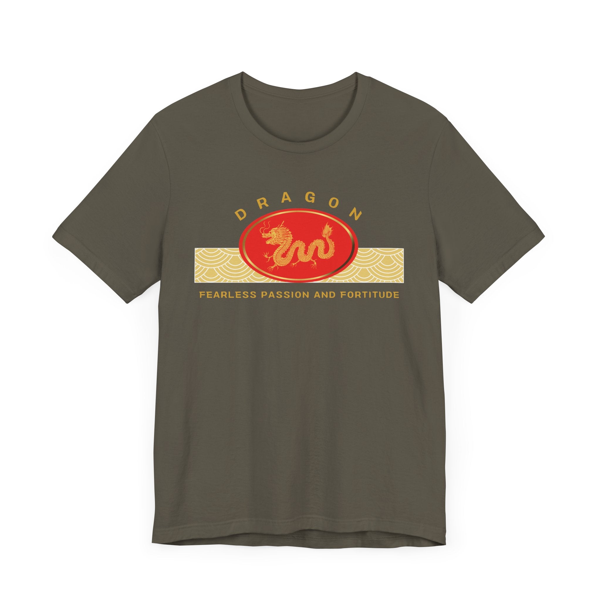 Empowering T-shirt - Zen Dragon Collection Red Fearless