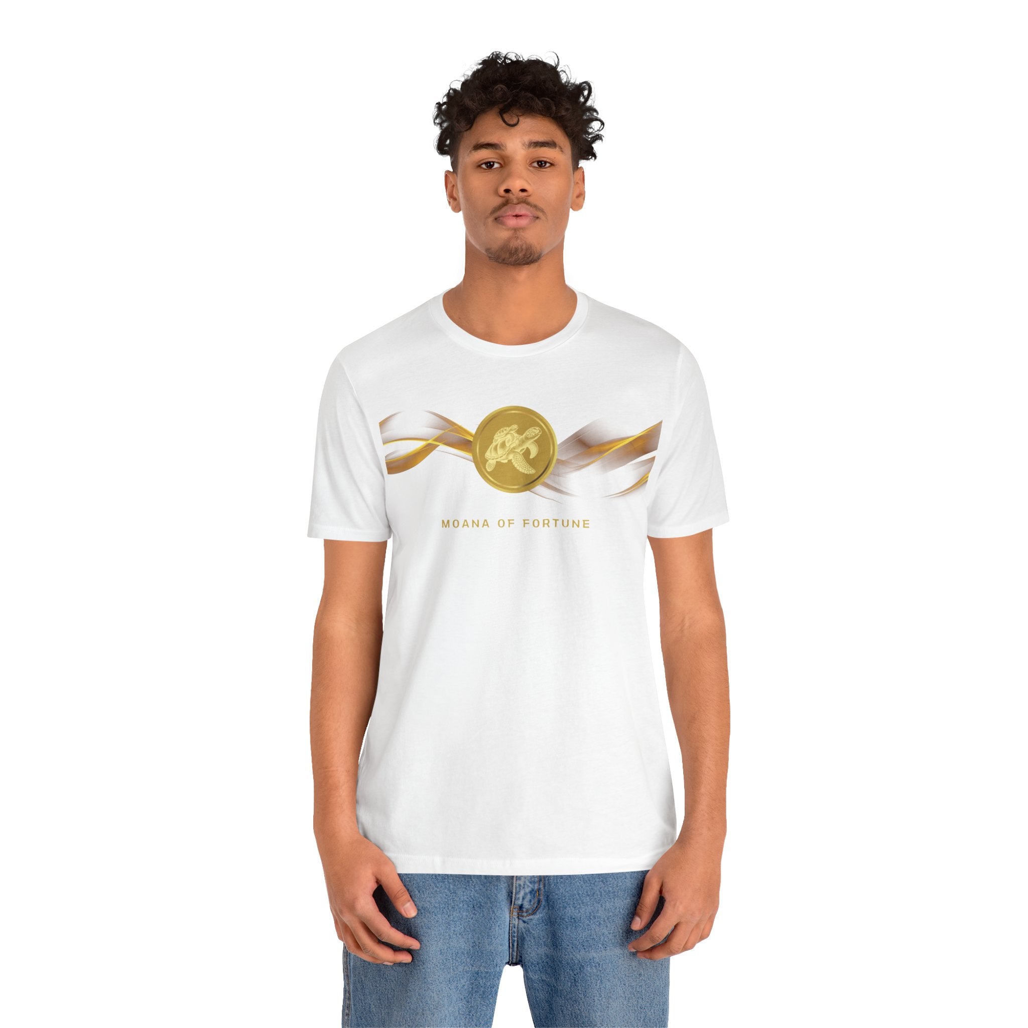 Empowering T-shirt - Zen Turtle Collection Gold Fortune