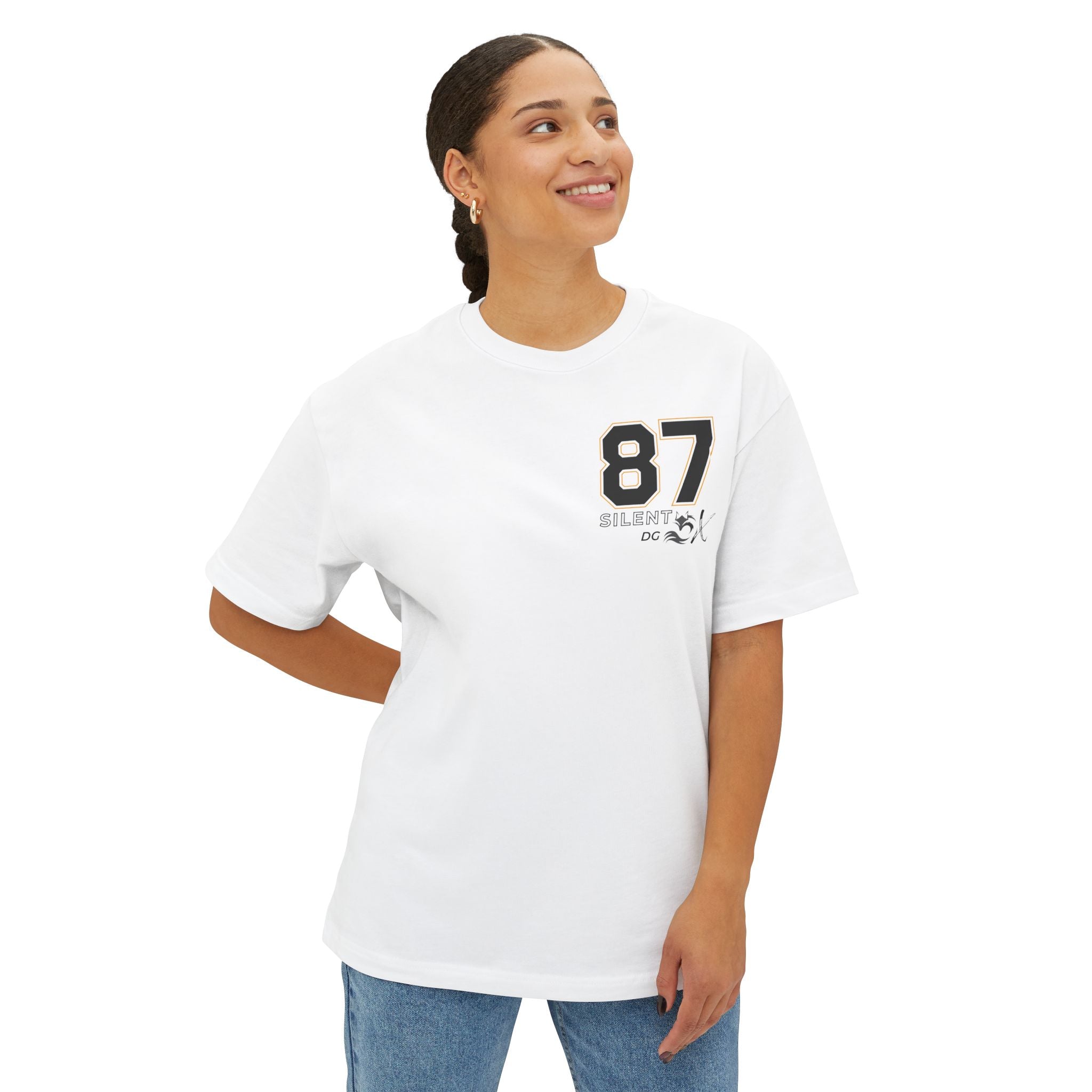 Old School 80's Oversized Casual Streetwear - 87 Block Busted