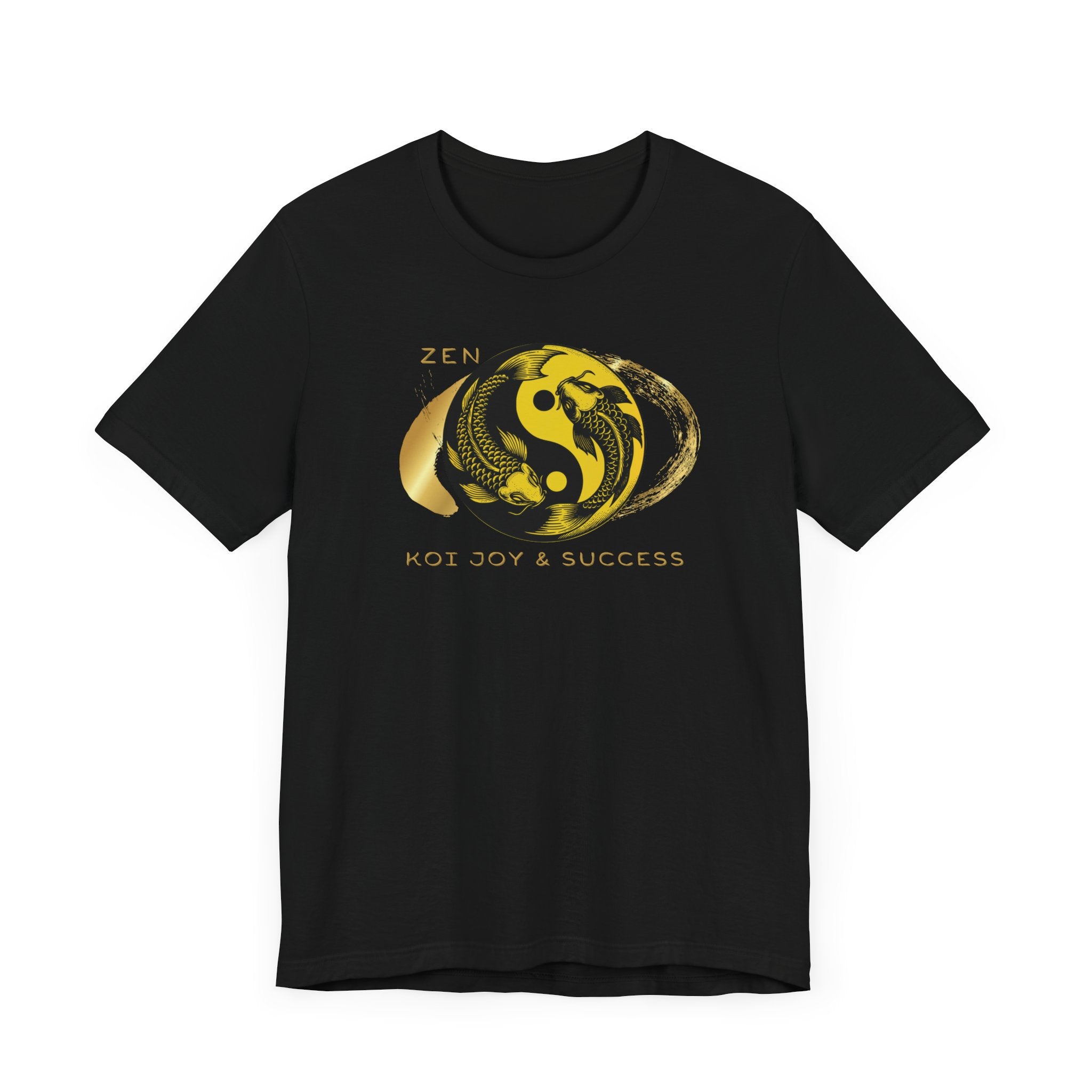 Empowering T-shirt - Zen Koi Collection Yellow, Colors of Meaning