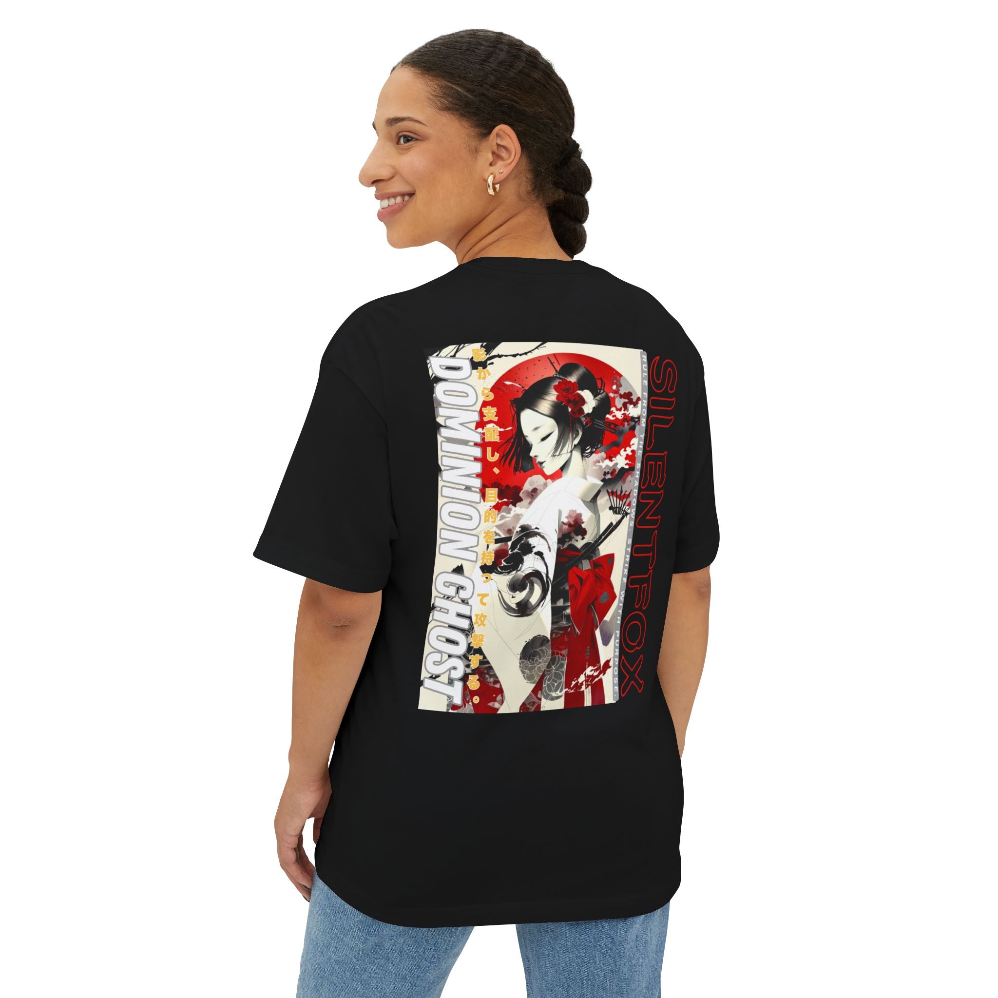 Anime Design Oversize T-shirt - SF Dominion Ghost