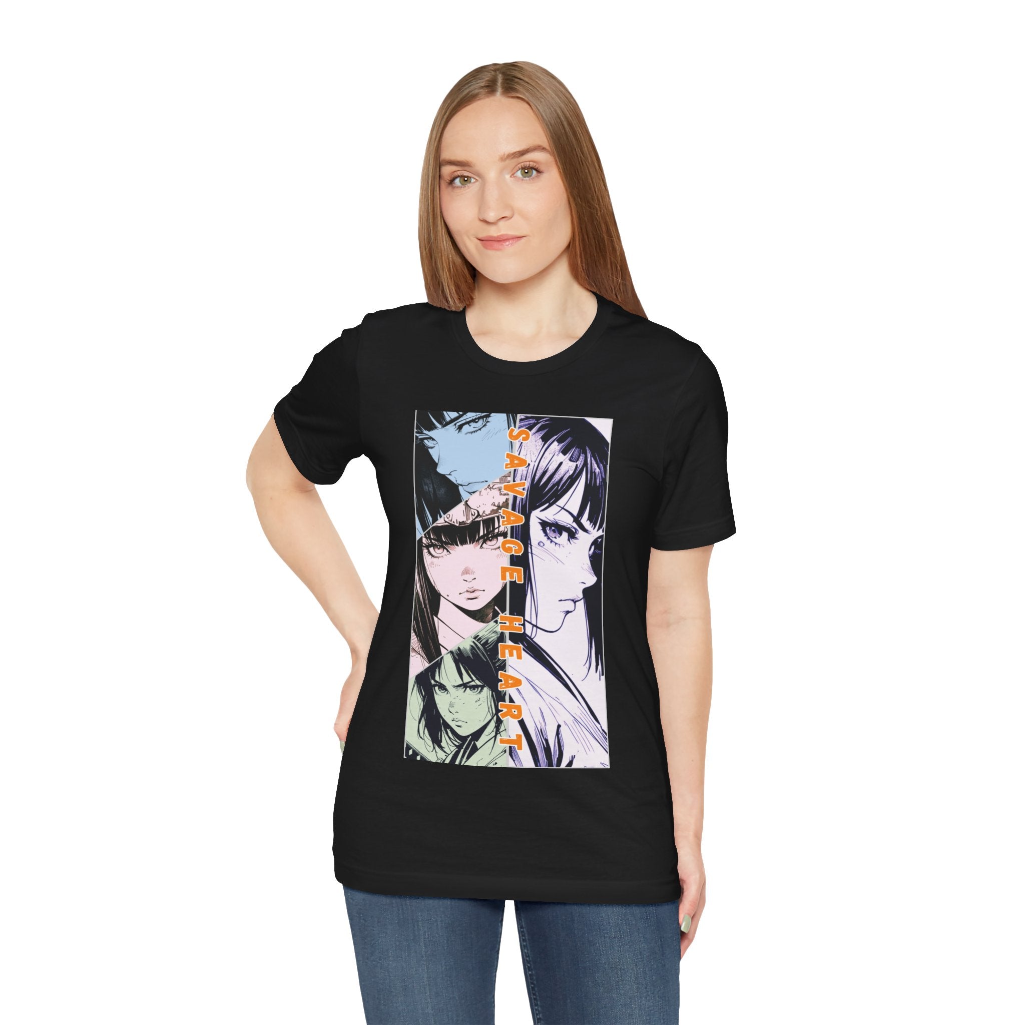 Anime Silent Hero T-shirt - Savage Heart