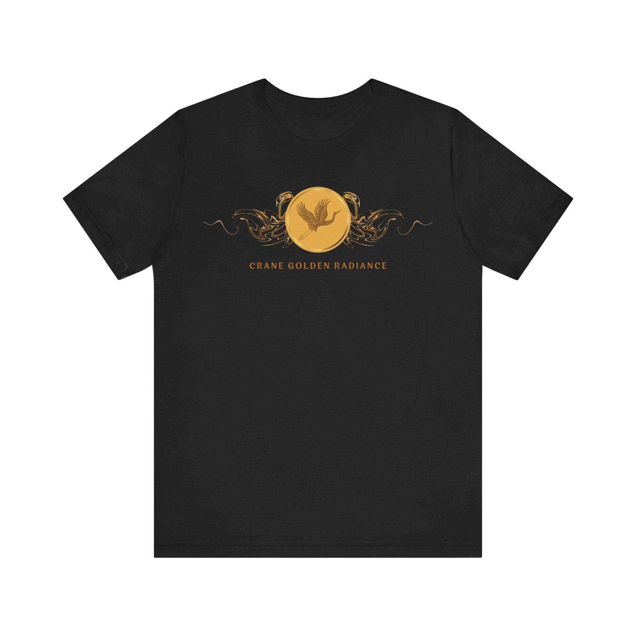 Empowering T-shirt - Zen Crane Collection Gold Radiance
