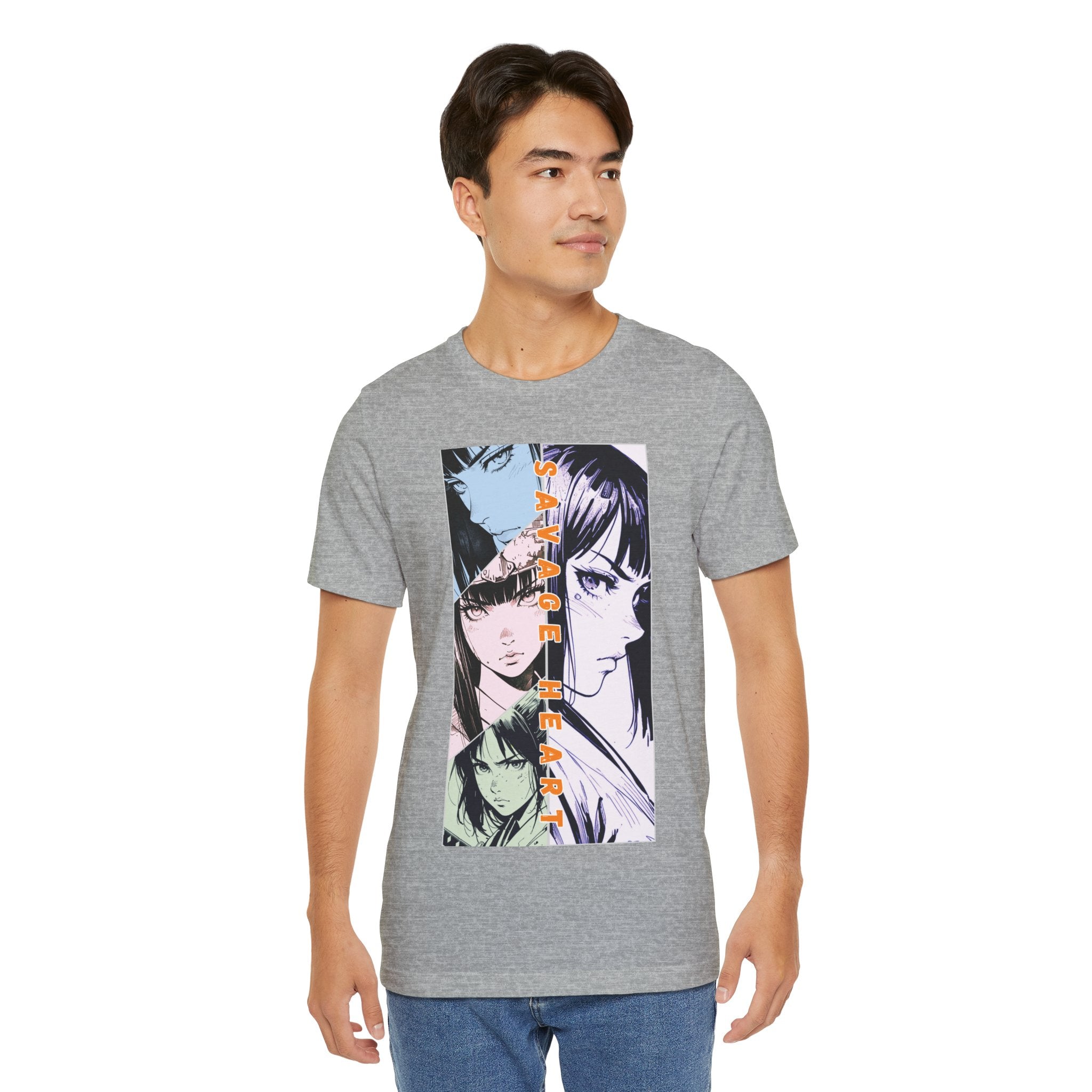 Anime Silent Hero T-shirt - Savage Heart