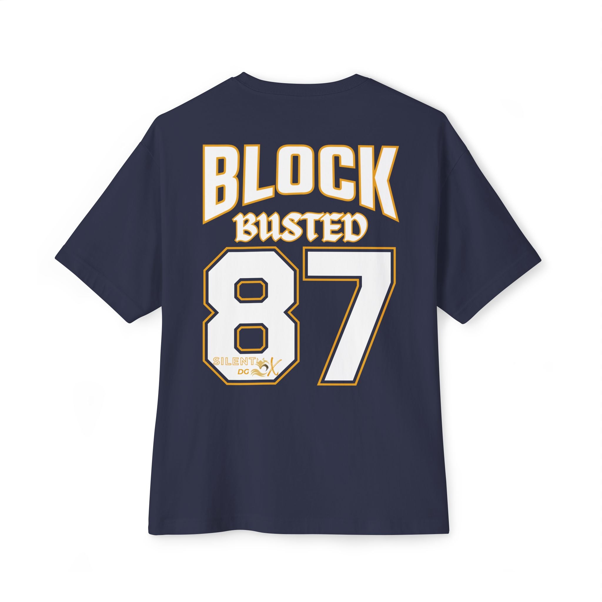 Old School 80's Oversized Casual Streetwear - 87 Block Busted