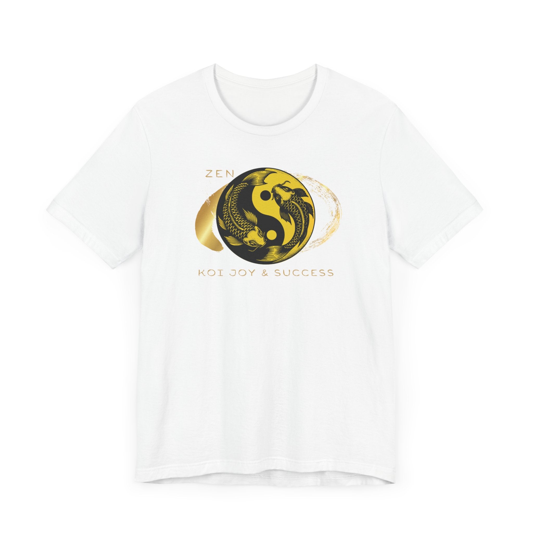 Empowering T-shirt - Zen Koi Collection Yellow, Colors of Meaning