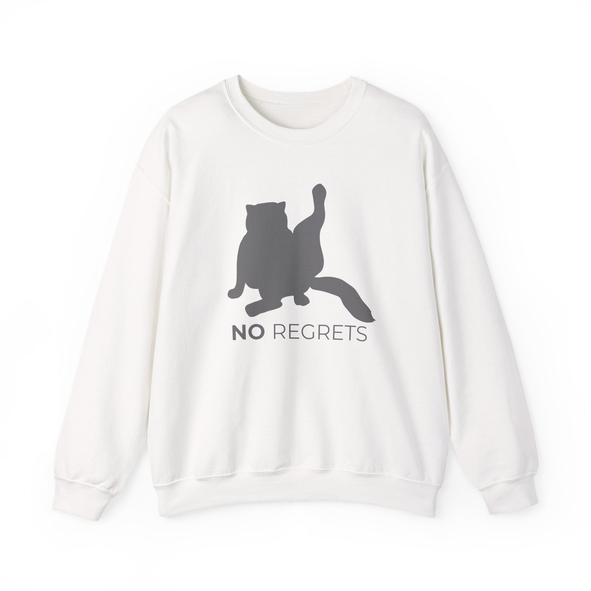 Animal Attitude Sweatshirt Line - No Regrets Cat