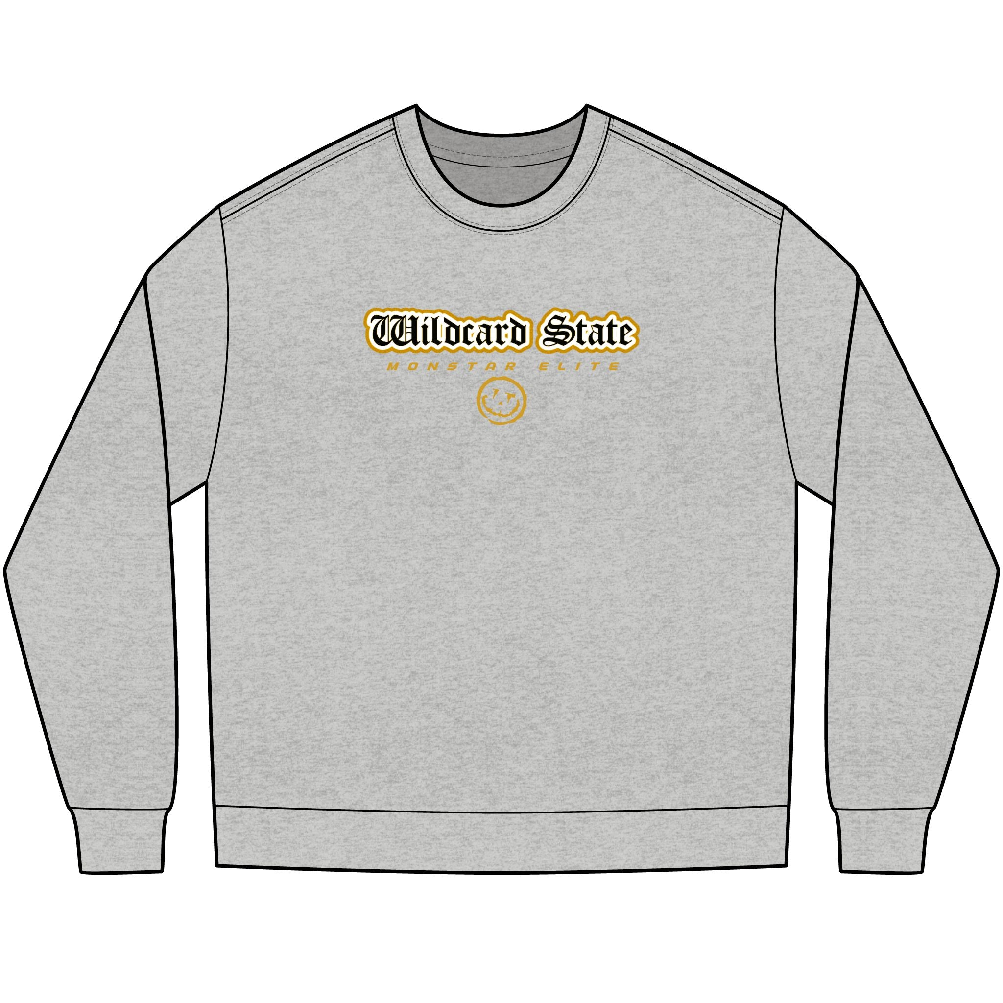 Monstar Elite Long Sleeve T-Shirt Line - Wildcard State