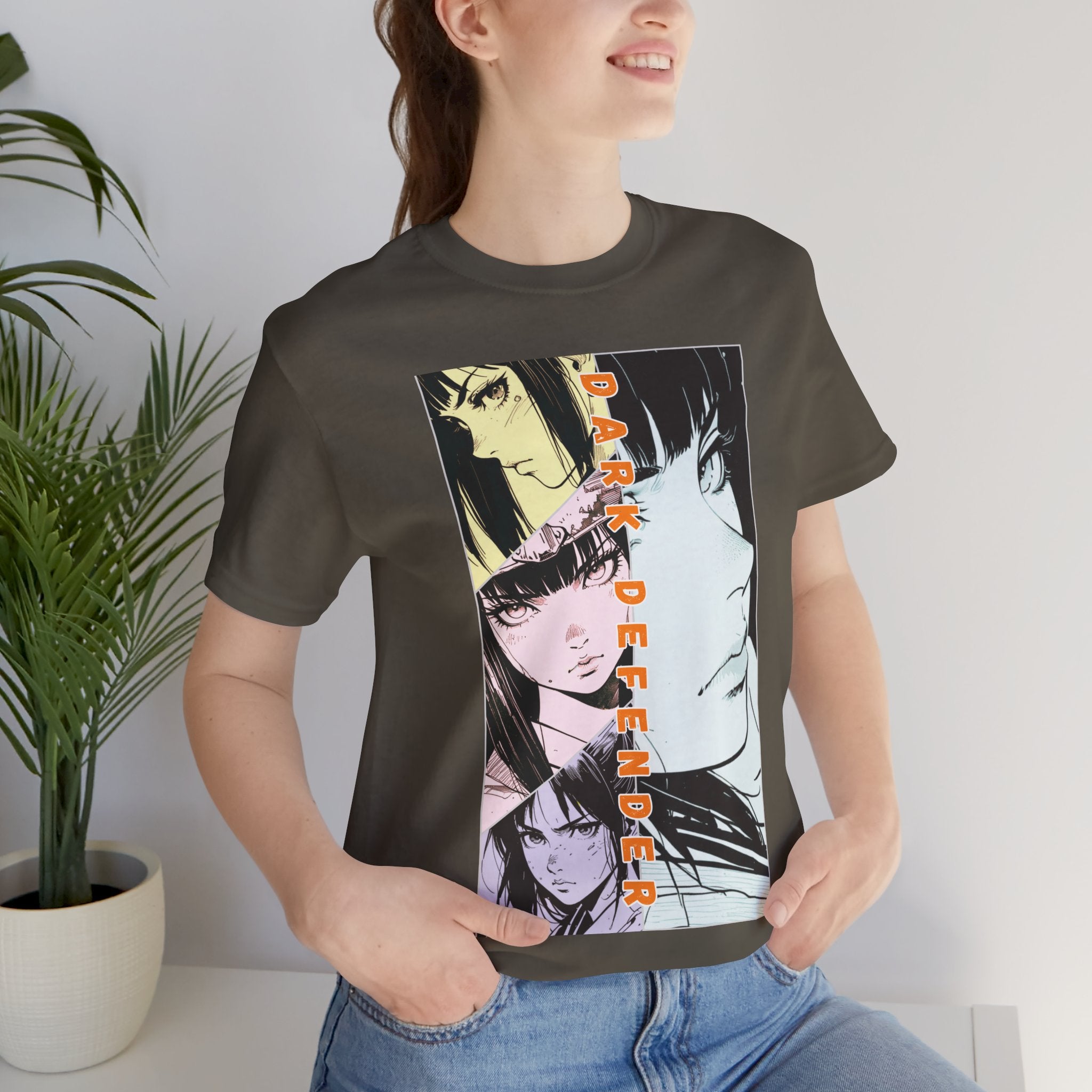 Anime Silent Hero T-shirt - Dark Defender
