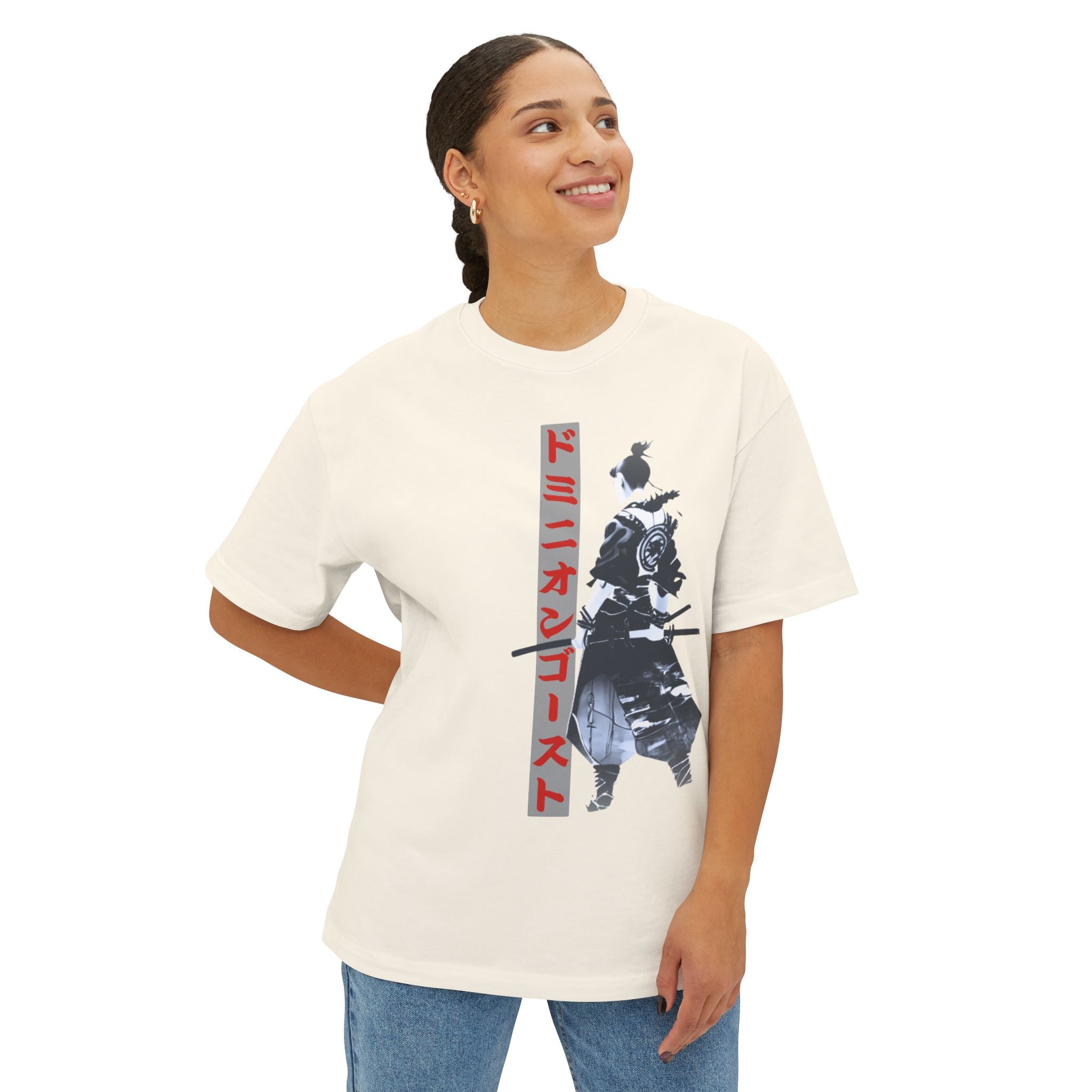 Anime Design Oversize T-shirt - SF Dominion Ghost