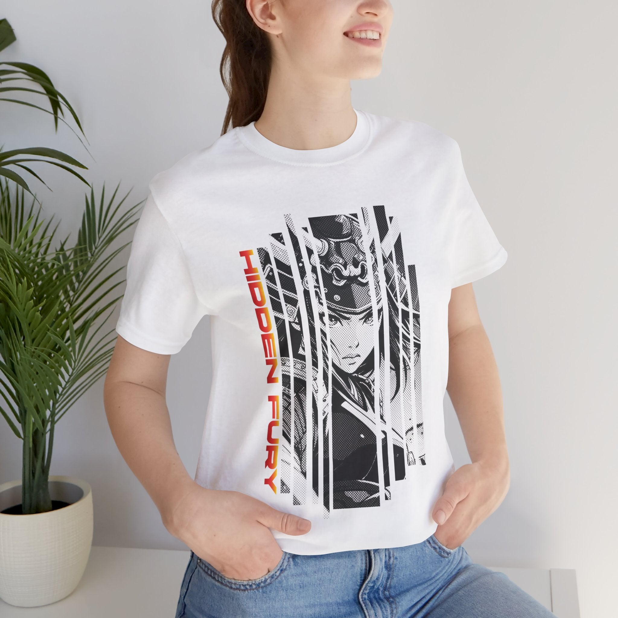Anime Girl Warrior T-shirt - Hidden Fury