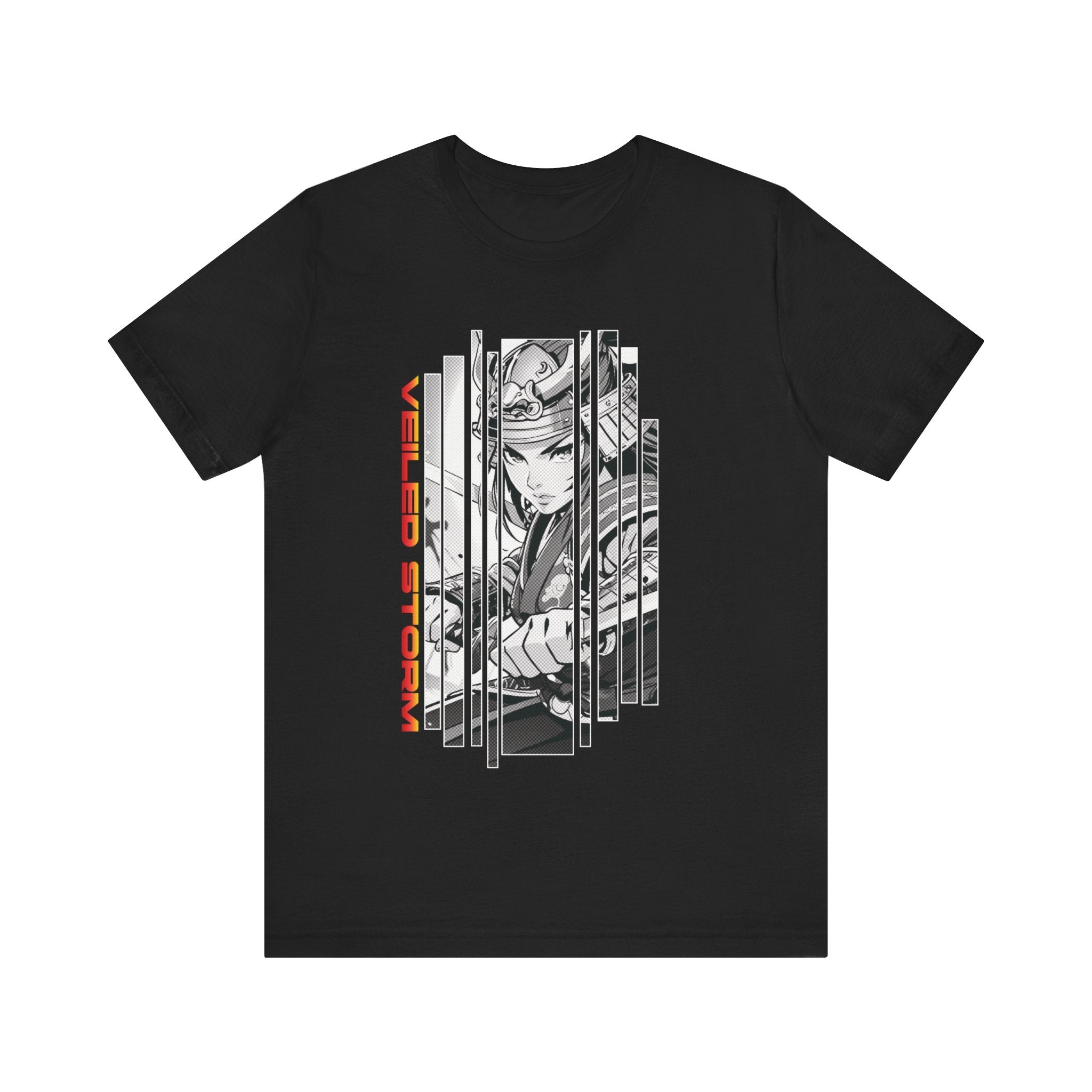 Anime Girl Warrior T-shirt - Veiled Storm