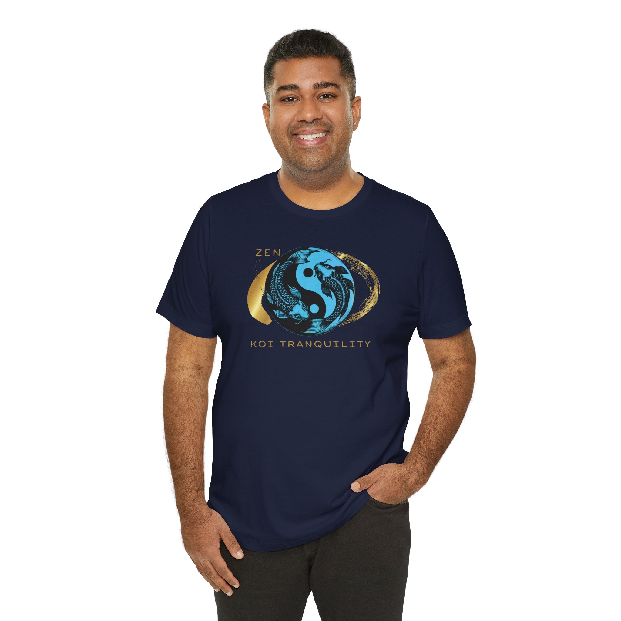 Empowering T-shirt - Zen Koi Collection Blue , Colors of Meaning