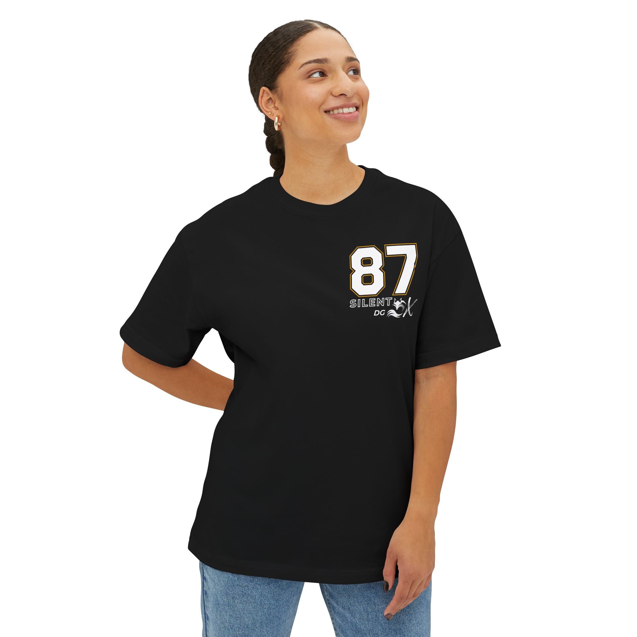 Old School 80's Oversized Casual Streetwear - 87 Block Busted