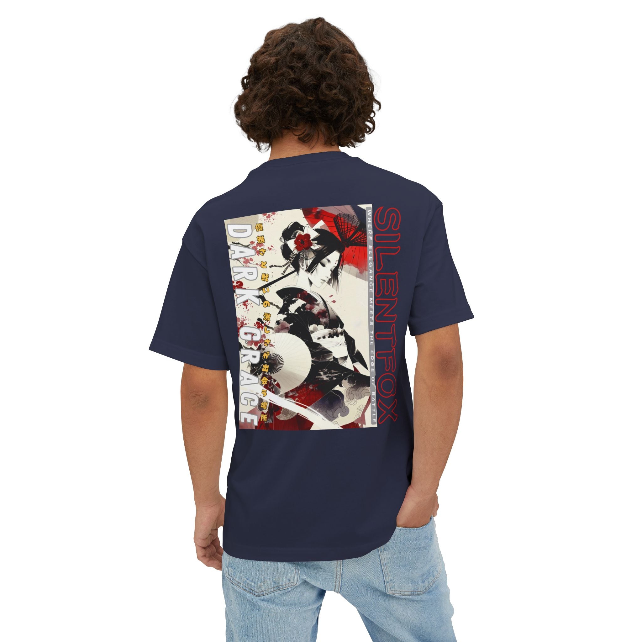 Anime Design Oversize T-shirt - SF Dark Grace
