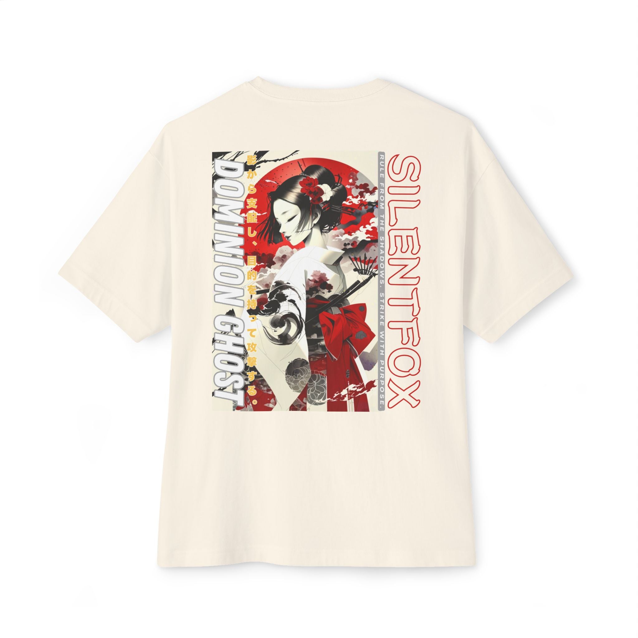 Anime Design Oversize T-shirt - SF Dominion Ghost