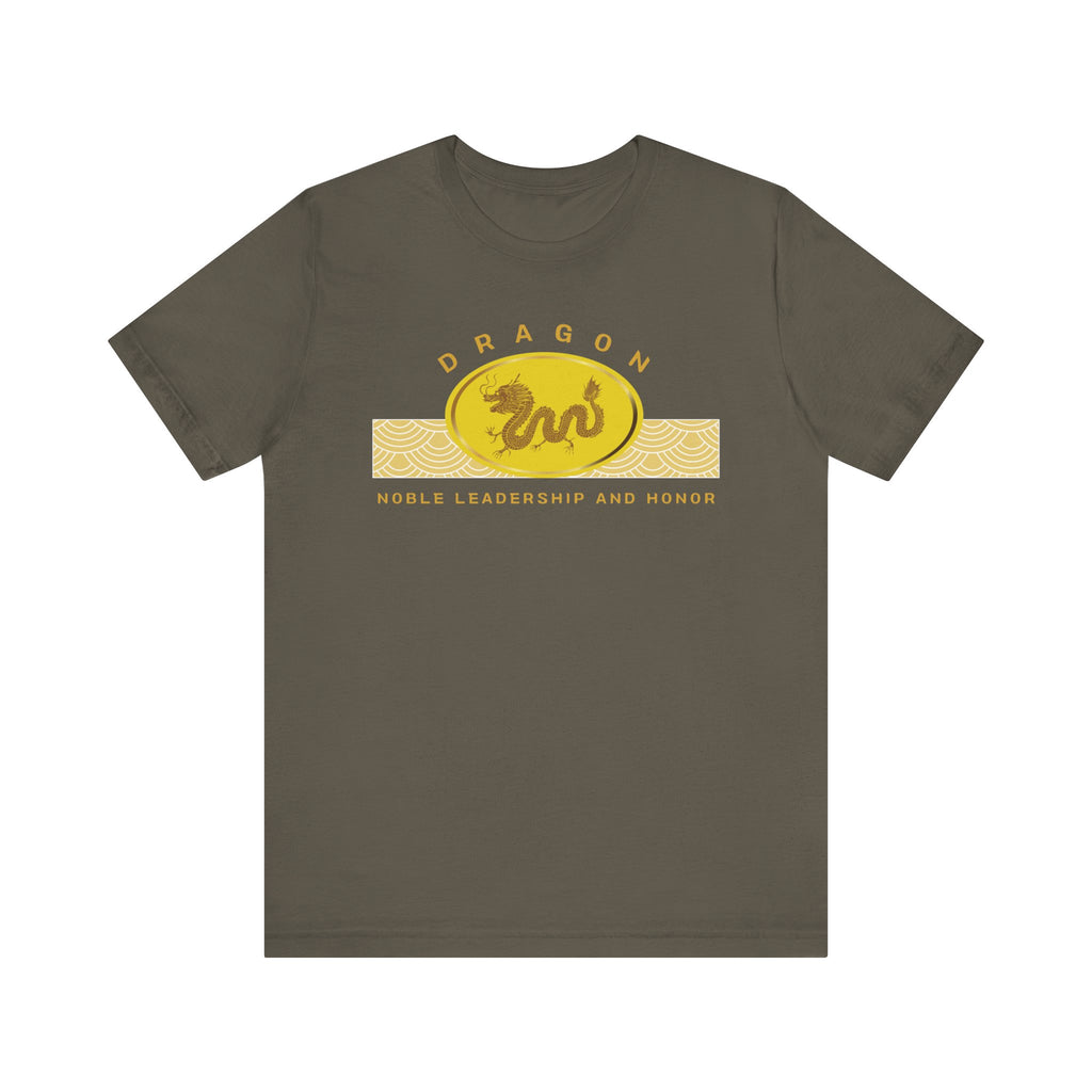 Empowering T-shirt - Zen Dragon Collection Yellow Noble